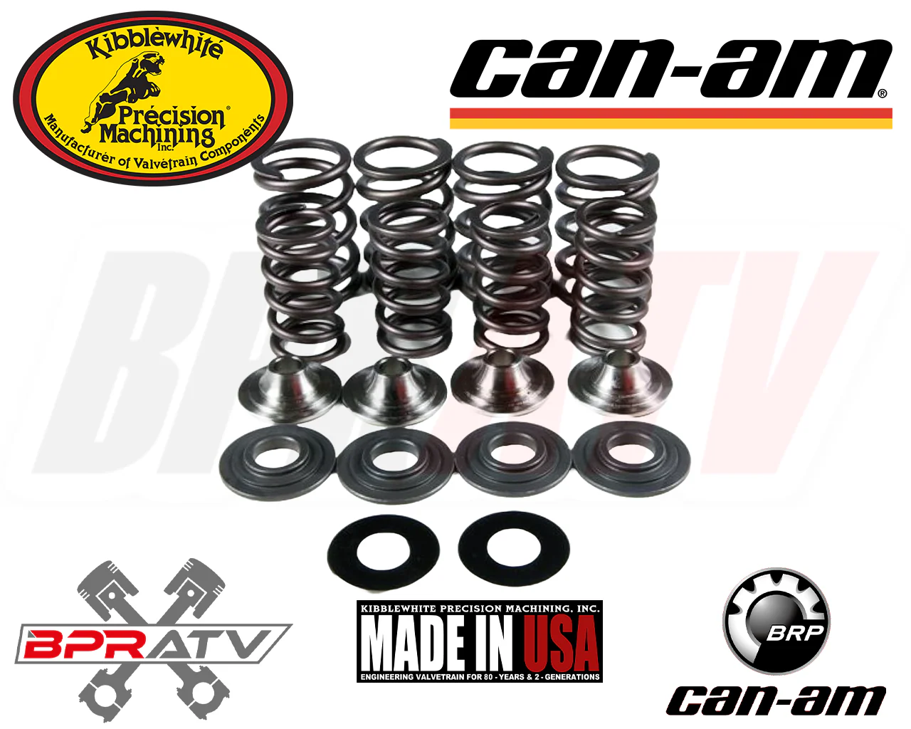 06-20 Can Am Renegade 800 1000 Kibblewhite Titanium Valves Springs Spring Kit - Image 8