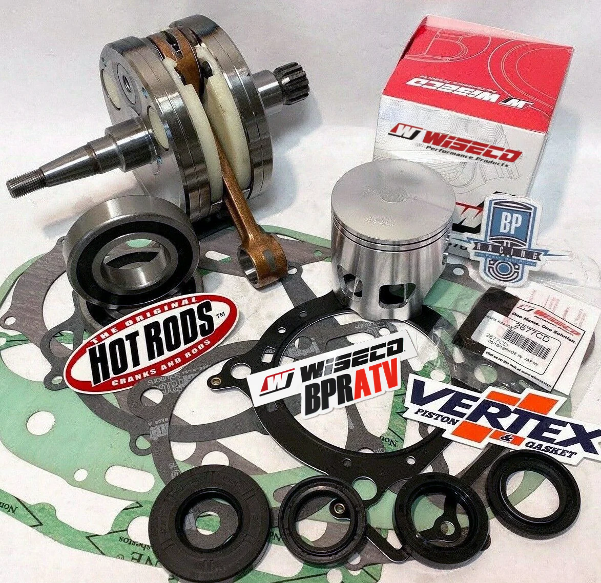 06-25 Kawasaki KX65 KX 65 Hot Rods Bottom End Rebuild Kit & Wiseco Piston Piston - Image 2
