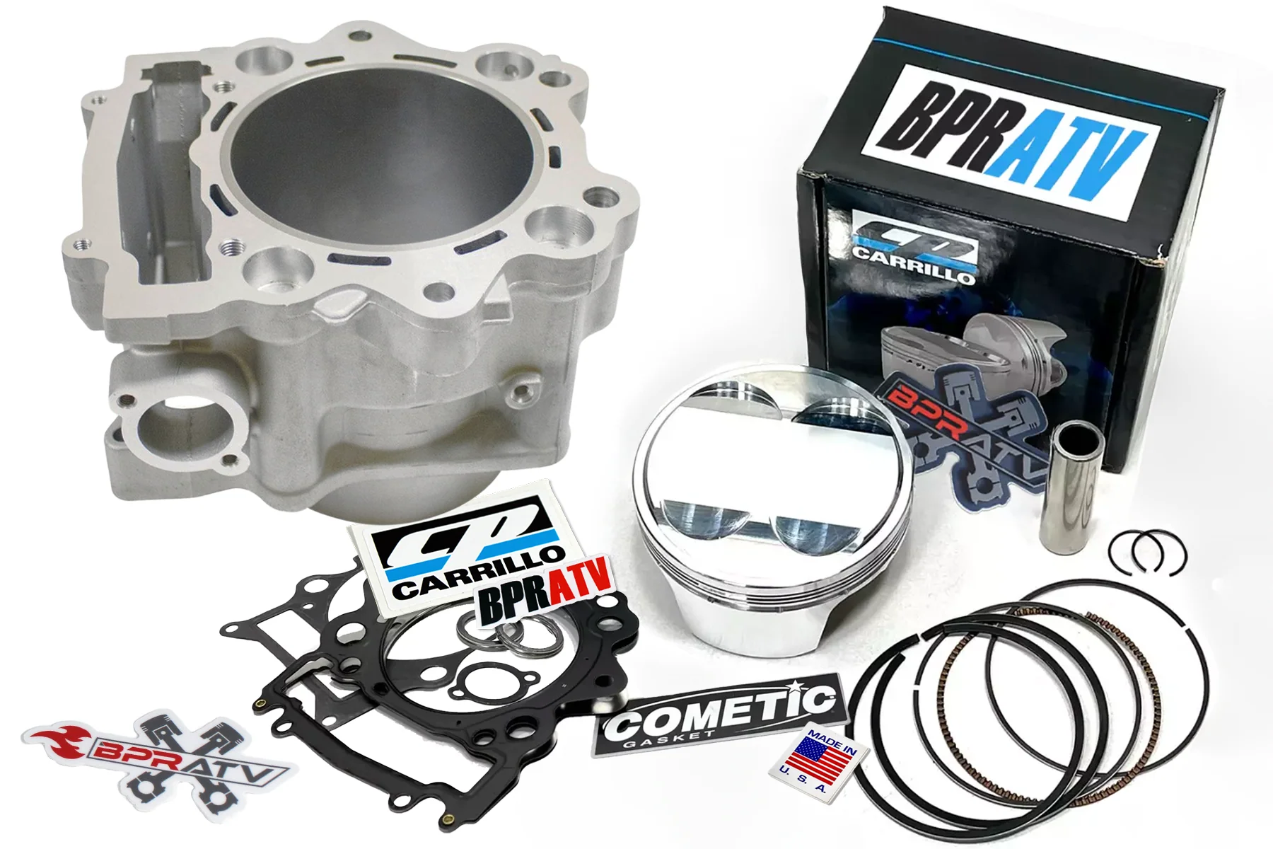 06-25 RAPTOR 700 105mm Big Bore Cylinder Cometic Top End Gasket Kit CP Piston - Image 6