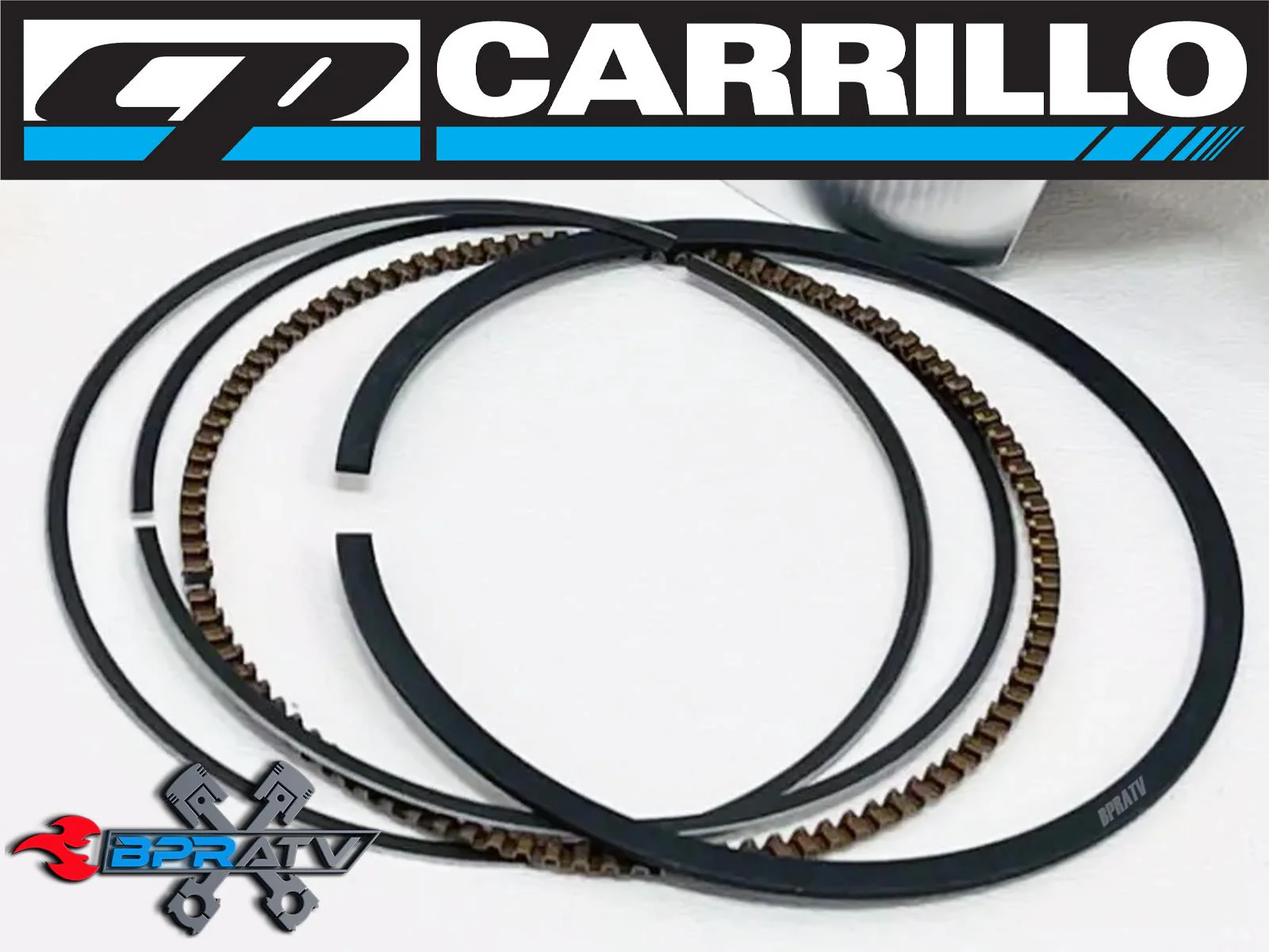'06+ Honda TRX450R TRX 450R 450ER Stock 96mm Bore CP Carrillo Piston Rings Only - Image 13