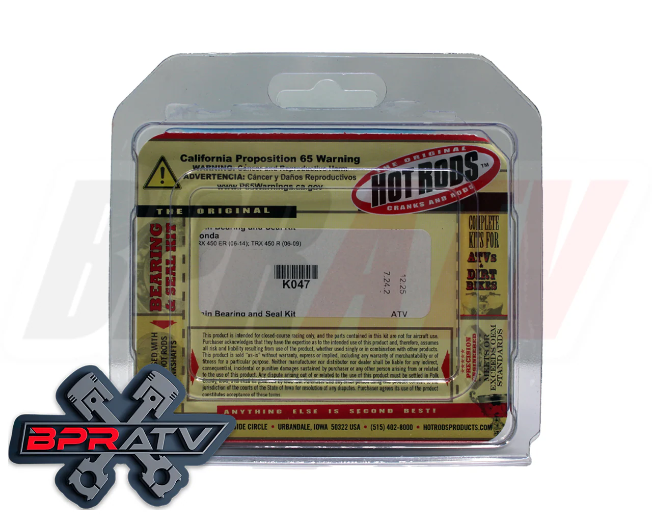 06+ Honda TRX450R TRX 450R Hot Rods Crankshaft 96mm CP Piston Gasket Rebuild Kit - Image 18