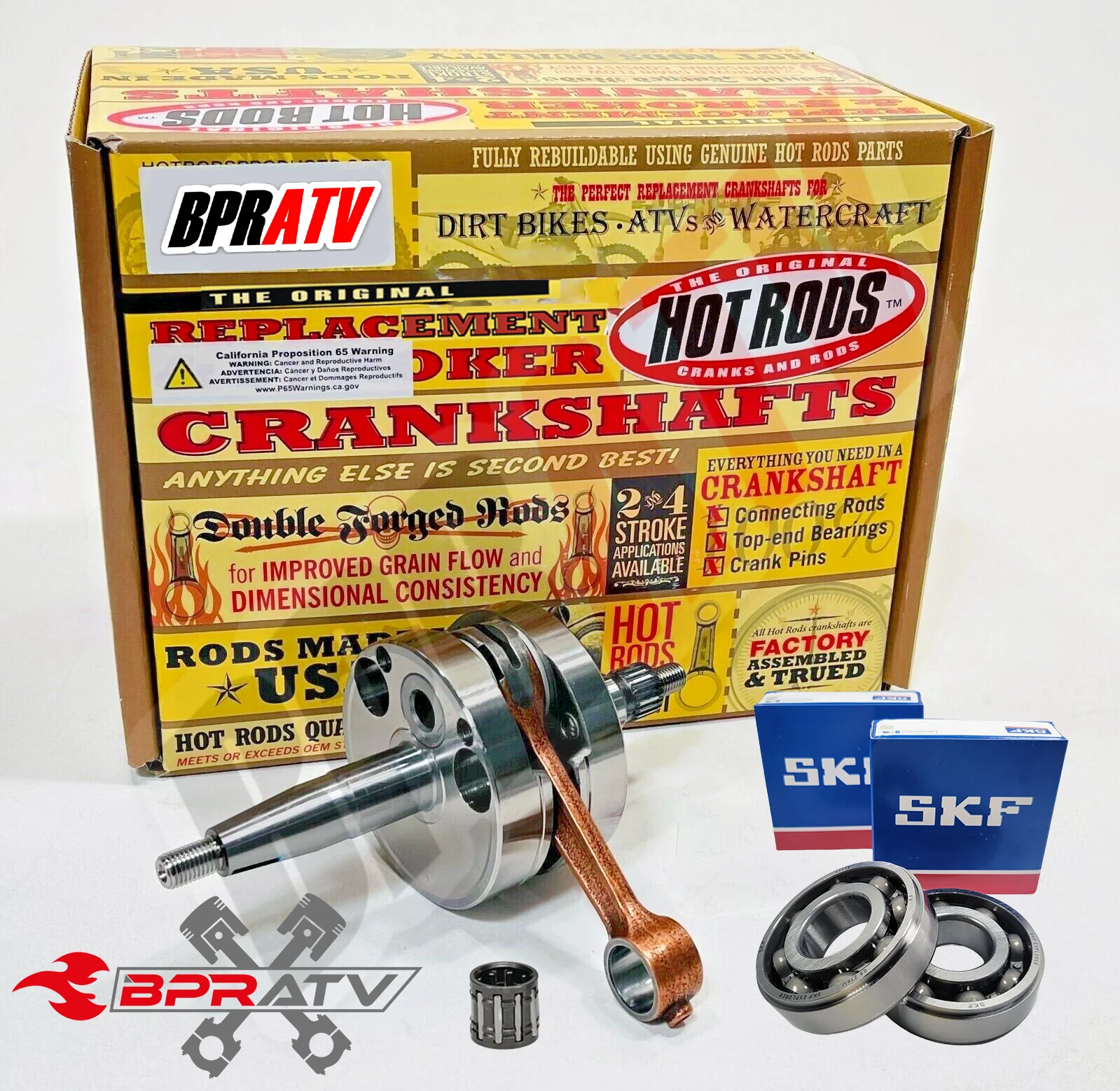 06+ Kawasaki KX100 KX 100 Heavy Duty Crank Crankshaft Hot Rods SKF Main Bearings - Image 17