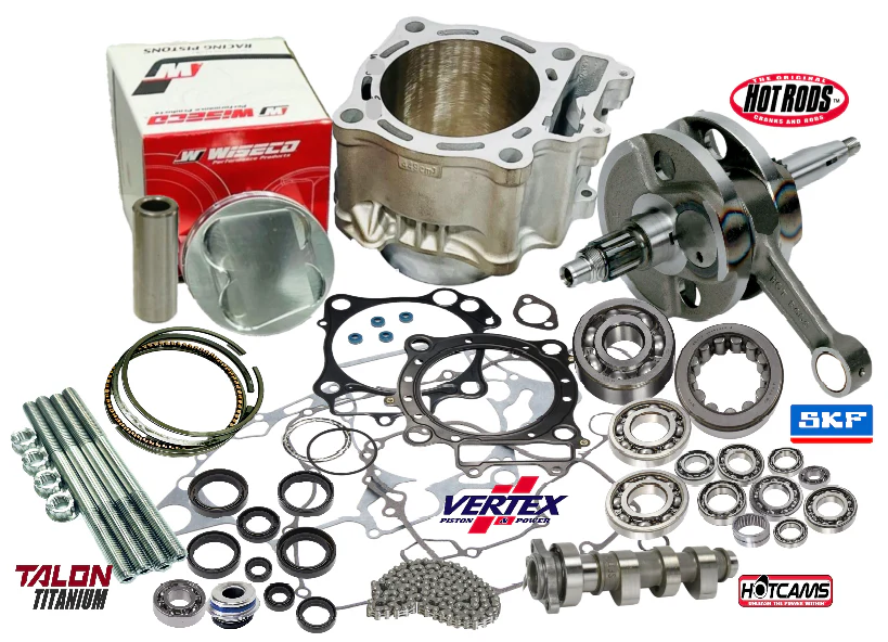 06+ TRX 450R 450ER 100mm Big Bore Stroker Complete Engine Rebuild Kit CP JE Pist - Image 5