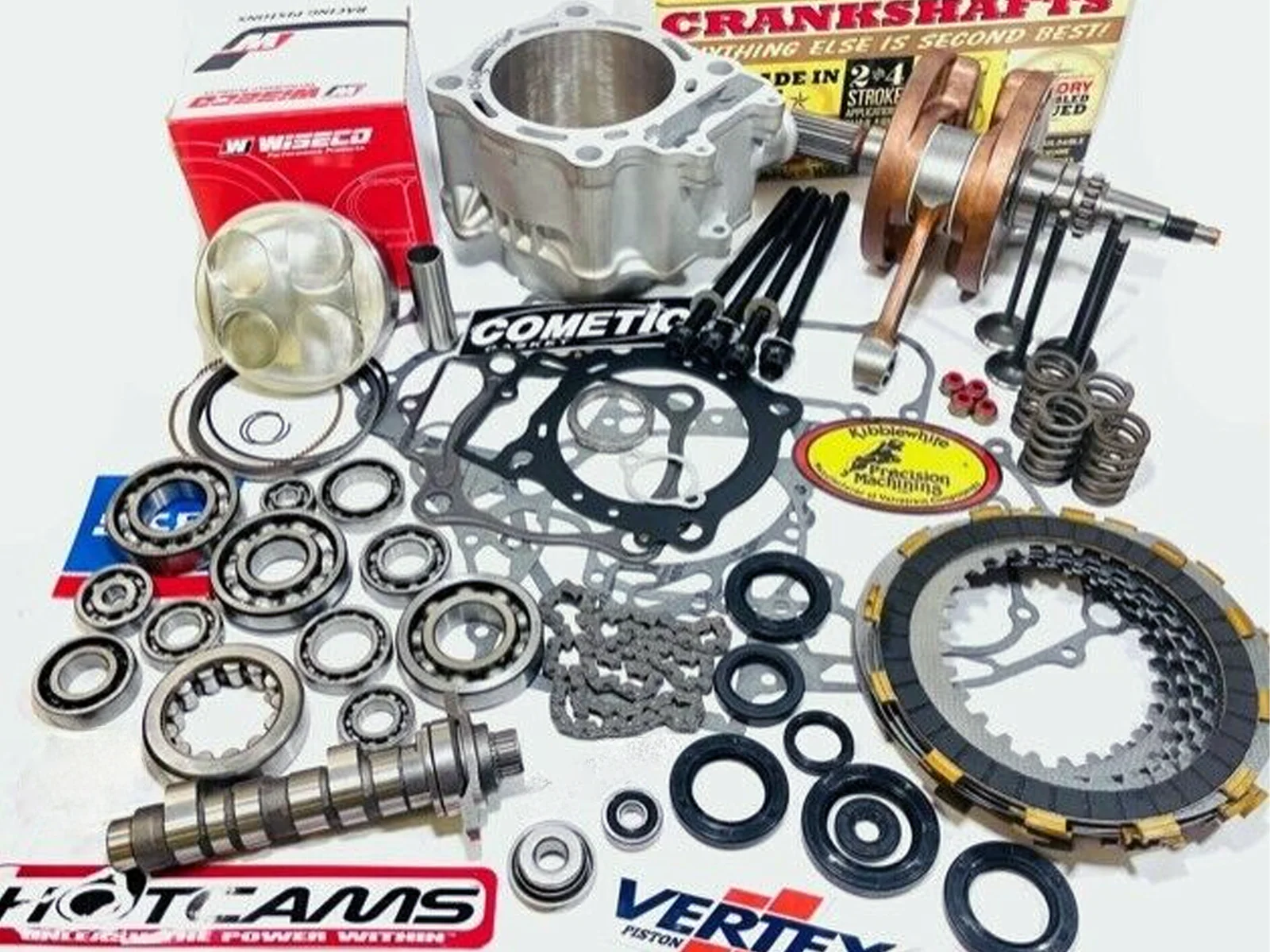 06+ TRX 450R 450ER Complete Motor Engine Rebuild Hot Cams Valves Stock Bore Kit