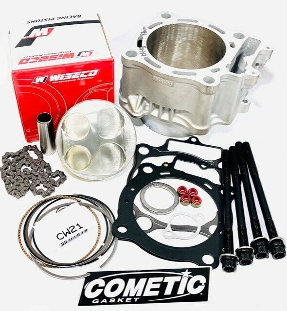 06+TRX 450R 450ER Hi Comp Big Bore Kit 100m Cylinder 13:1 Piston Top End Rebuild - Image 4