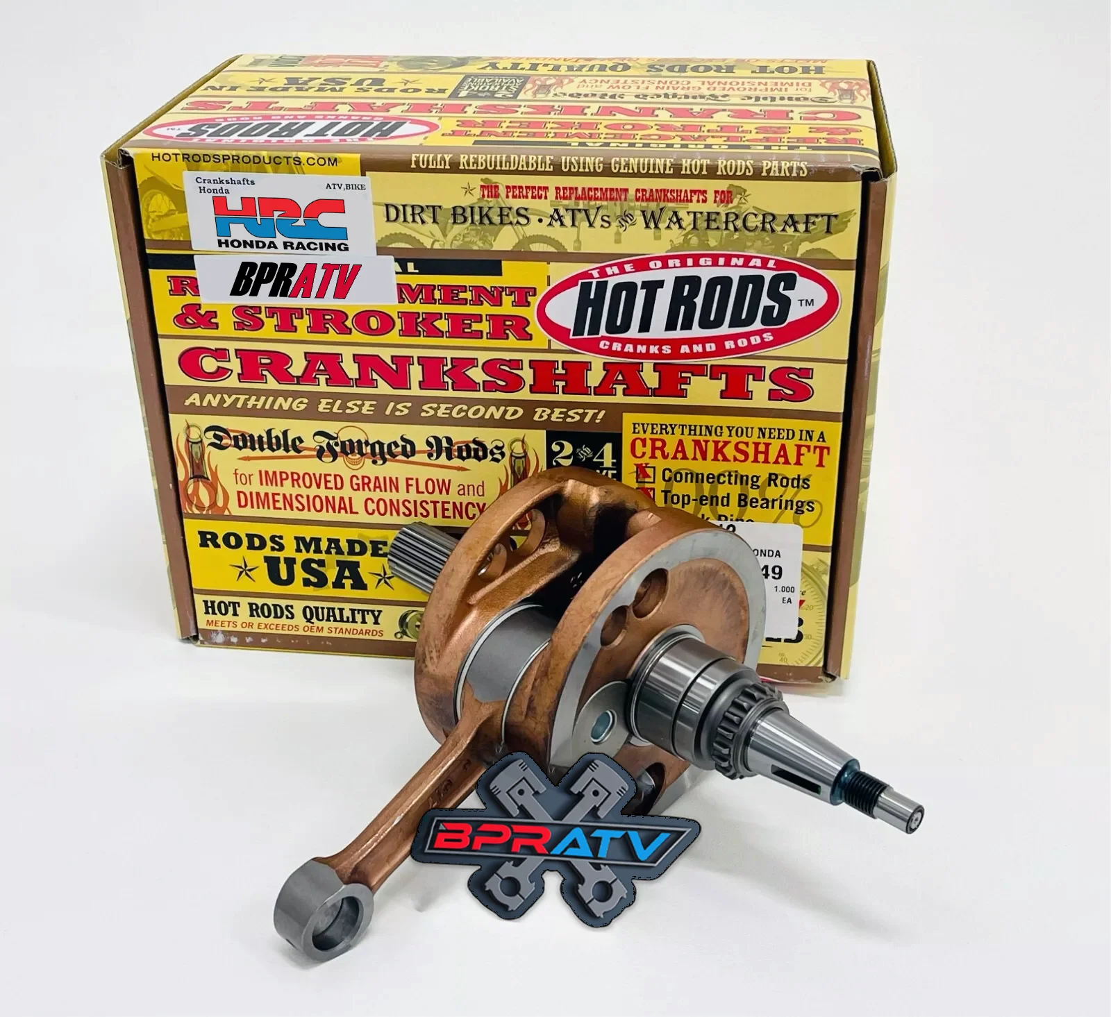 06+ TRX450R TRX 450R 96 Wiseco Piston Stock Bore Crank Full Motor Rebuild Kit - Image 4
