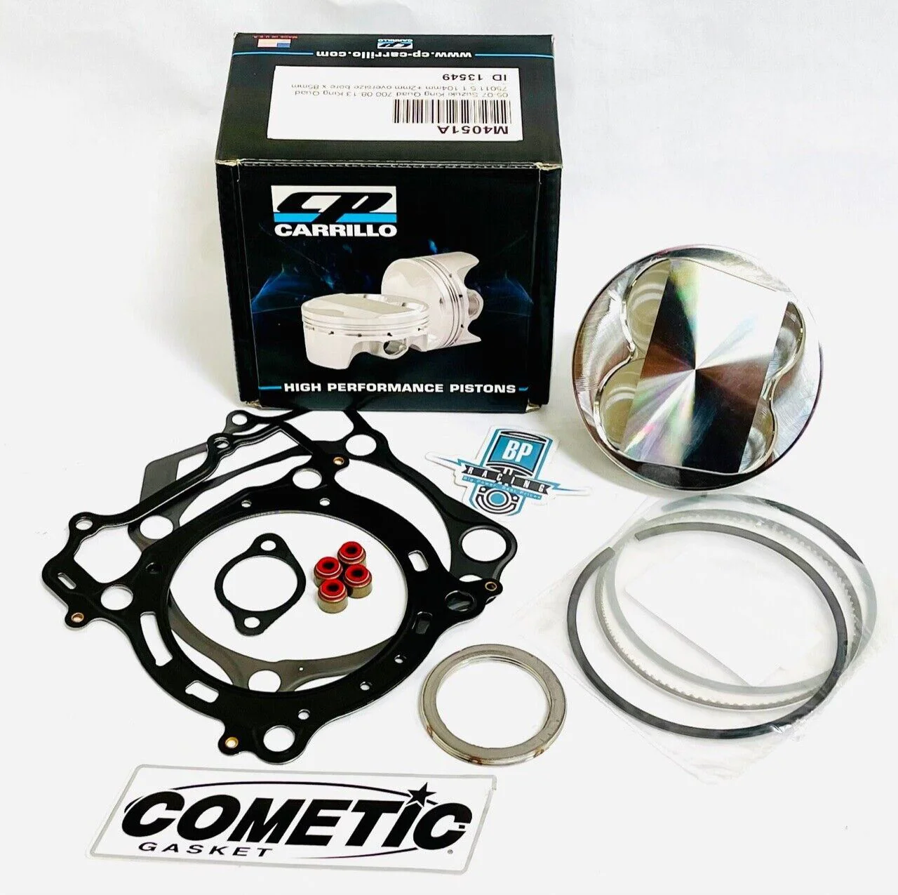 06+ TRX450R TRX 450R Cylinder 14:1 Hi Comp Piston Complete Top End Rebuild Kit - Image 3
