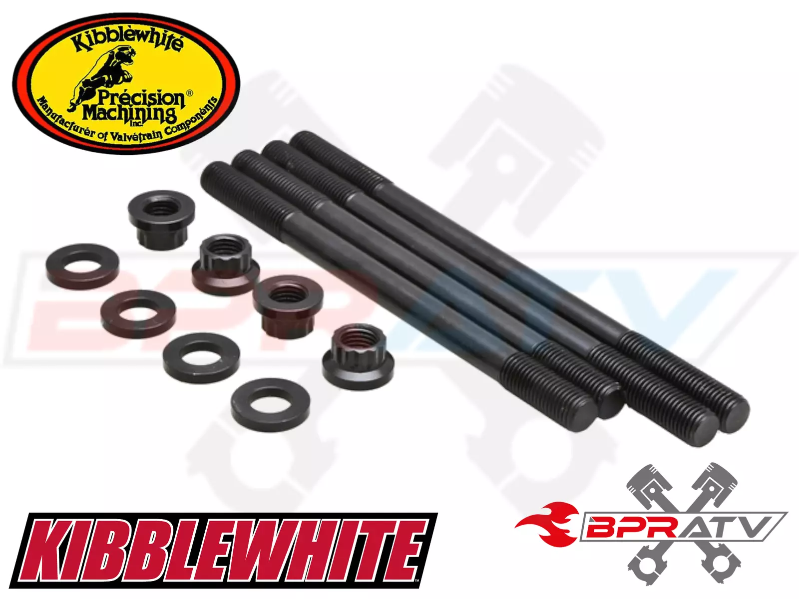 06+Yamaha Raptor 700 Kibblewhite Stronger Heavy Duty Cylinder Head Studs Bolts - Image 7