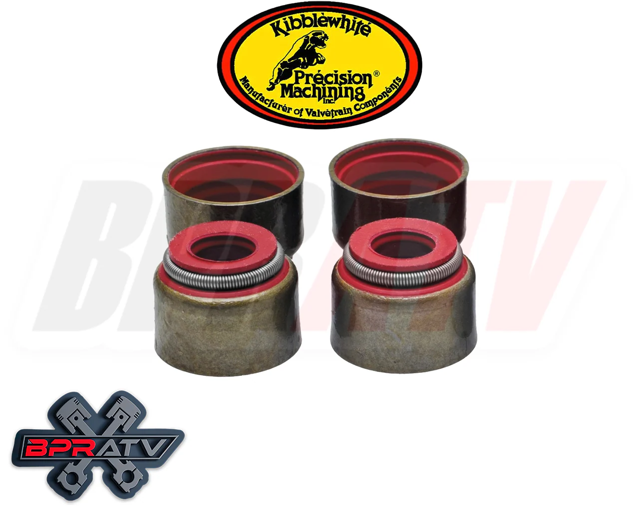07-15 Grizzly 700 YFM700 Intake Exhaust Valve Kit KIBBLEWHITE Red Seals Keepers - Image 3