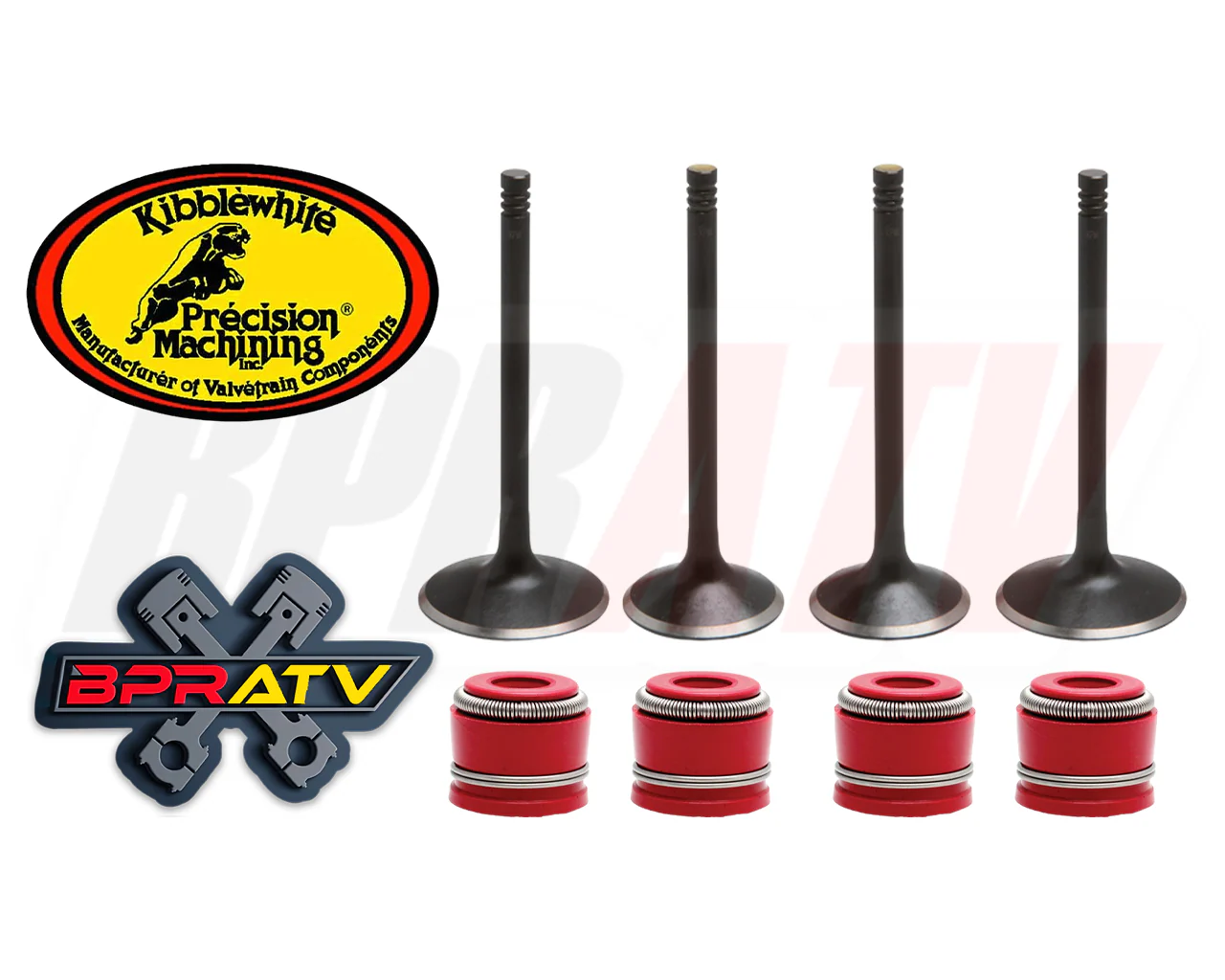 07-25 Honda CRF150R CRF 150R Kibblewhite Head Intake Exhaust Valves Seals Set - Image 4
