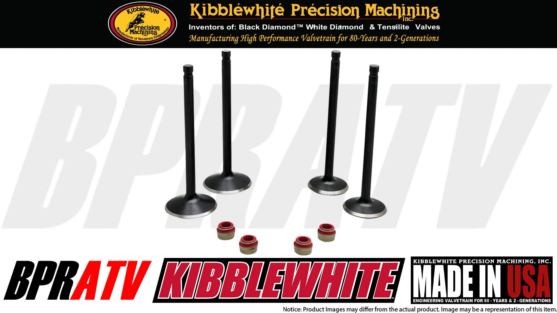 07-25 Honda CRF150R CRF 150R Kibblewhite Head Intake Exhaust Valves Seals Set - Image 9