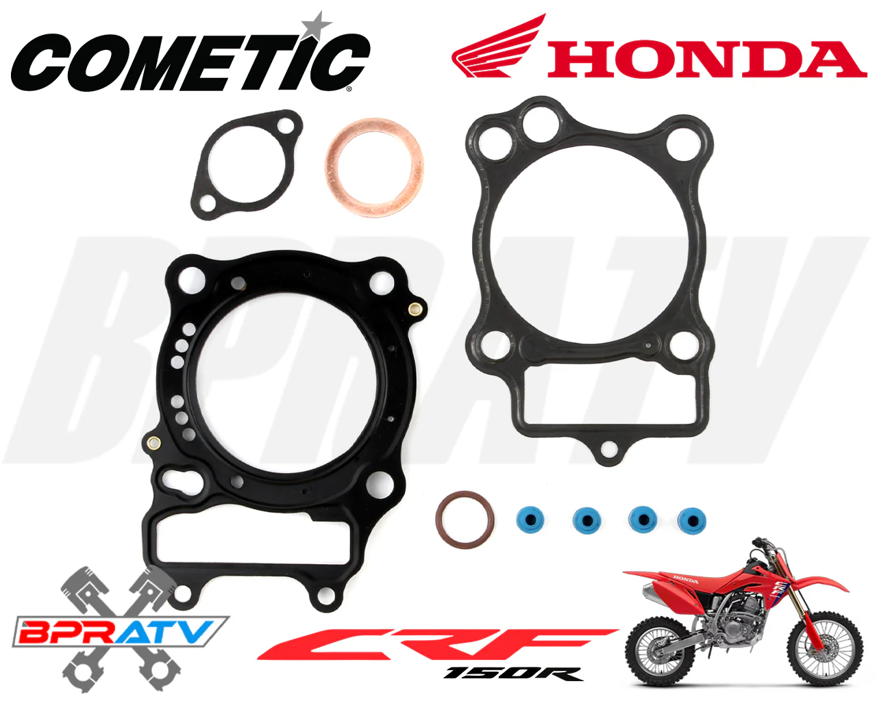 07-24 Honda CRF150R CRF 150R Kibblewhite Valves Guides Titanium Springs Cometic - Image 7