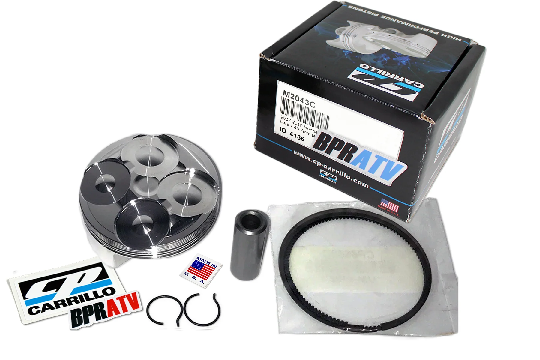 07-25 CRF150R CRF 150R CP Carrillo 13:1 66mm Standard Bore 149cc Pump Piston Kit - Image 20
