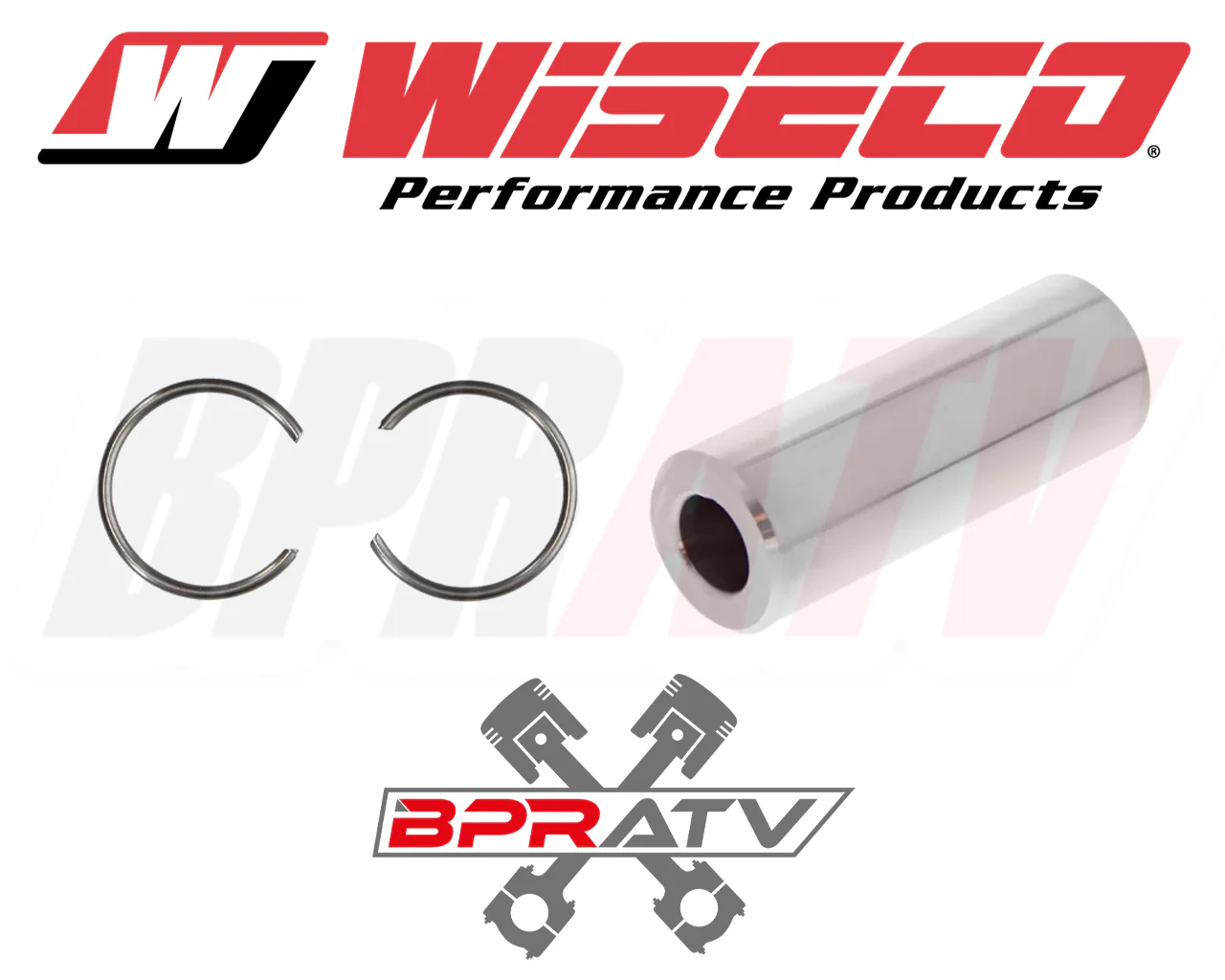 07+ Polaris Outlaw 90 Sportsman 90 Big Bore 49mm 10.5:1 Wiseco Forged Piston Kit - Image 3