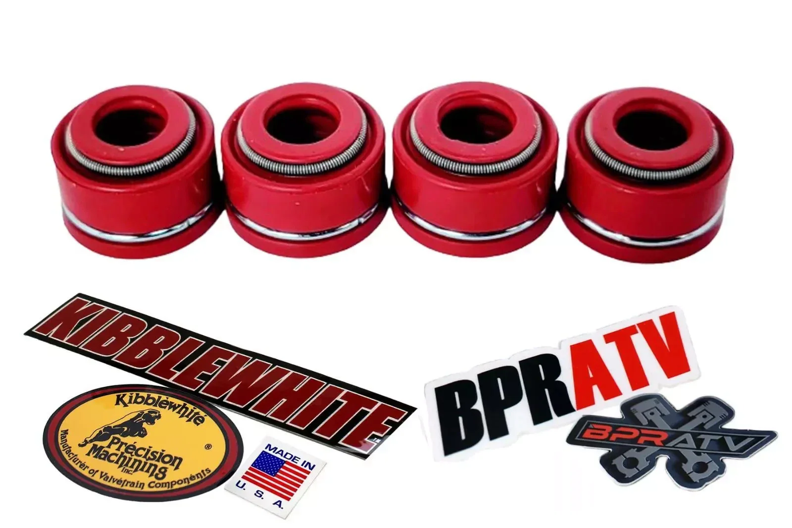 08 09 Honda TRX700XX TRX 700XX Replacement Kibblewhite EXHAUST Valves RED Seals - Image 3