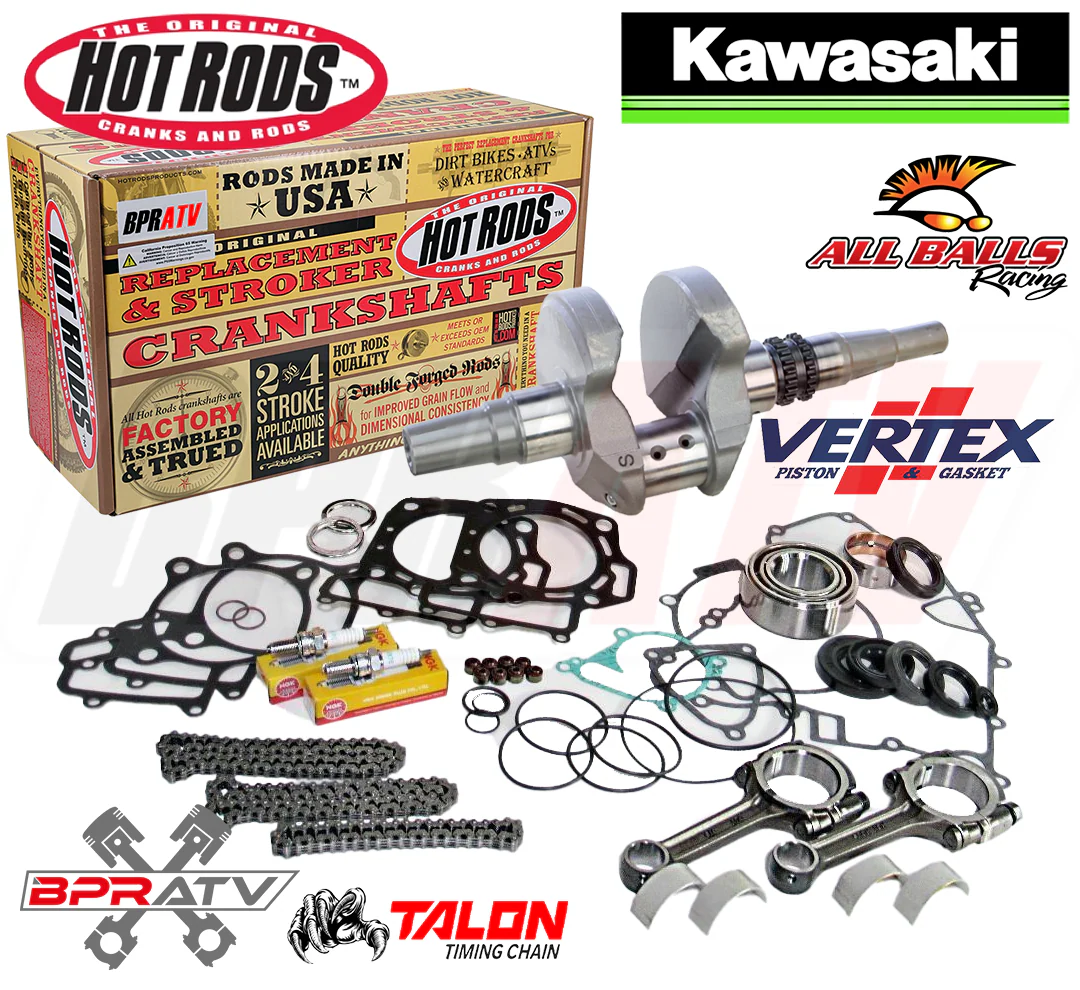 08-11 Kawasaki Teryx 750 Hotrods Crank Cylinder Piston Rods Complete Rebuild Kit - Image 3