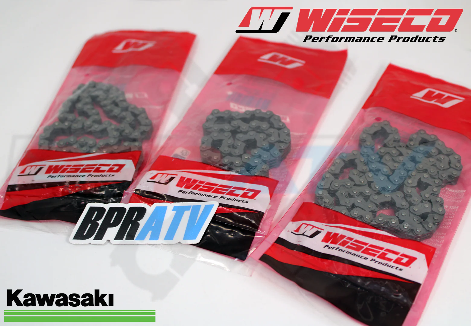 08-13 Kawasaki KRF750 KRF 750 Teryx 4x4 WISECO Cam Chains 3 Timing Chain Set Kit - Image 4