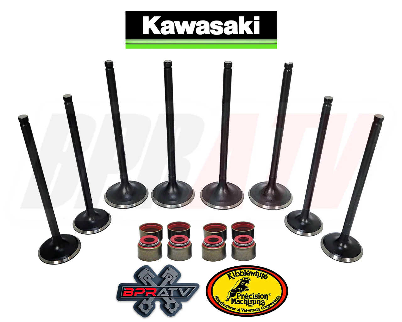 08-16 Kawasaki Teryx 750 Kibblewhite Exhaust & Intake Valves Stem Seals Fix Kit - Image 16