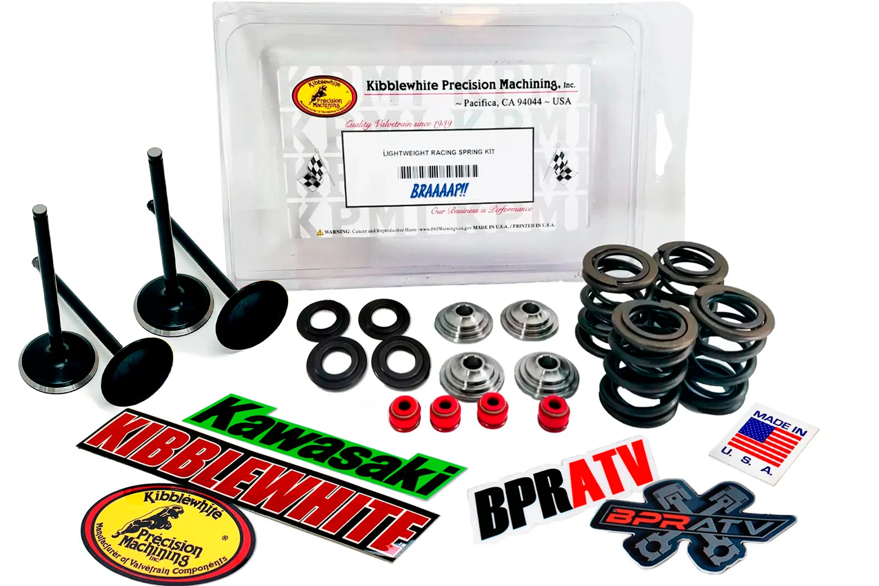 09-15 KX450F KX450 Kibblewhite Cylinder Head Kit Valves Springs Guides Seals USA - Image 2