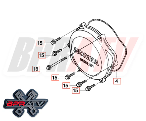 09-16 CRF450R CRF 450R BPR Talon Titanium COMPLETE Motor Engine Bolts Bolt Kit - Image 11