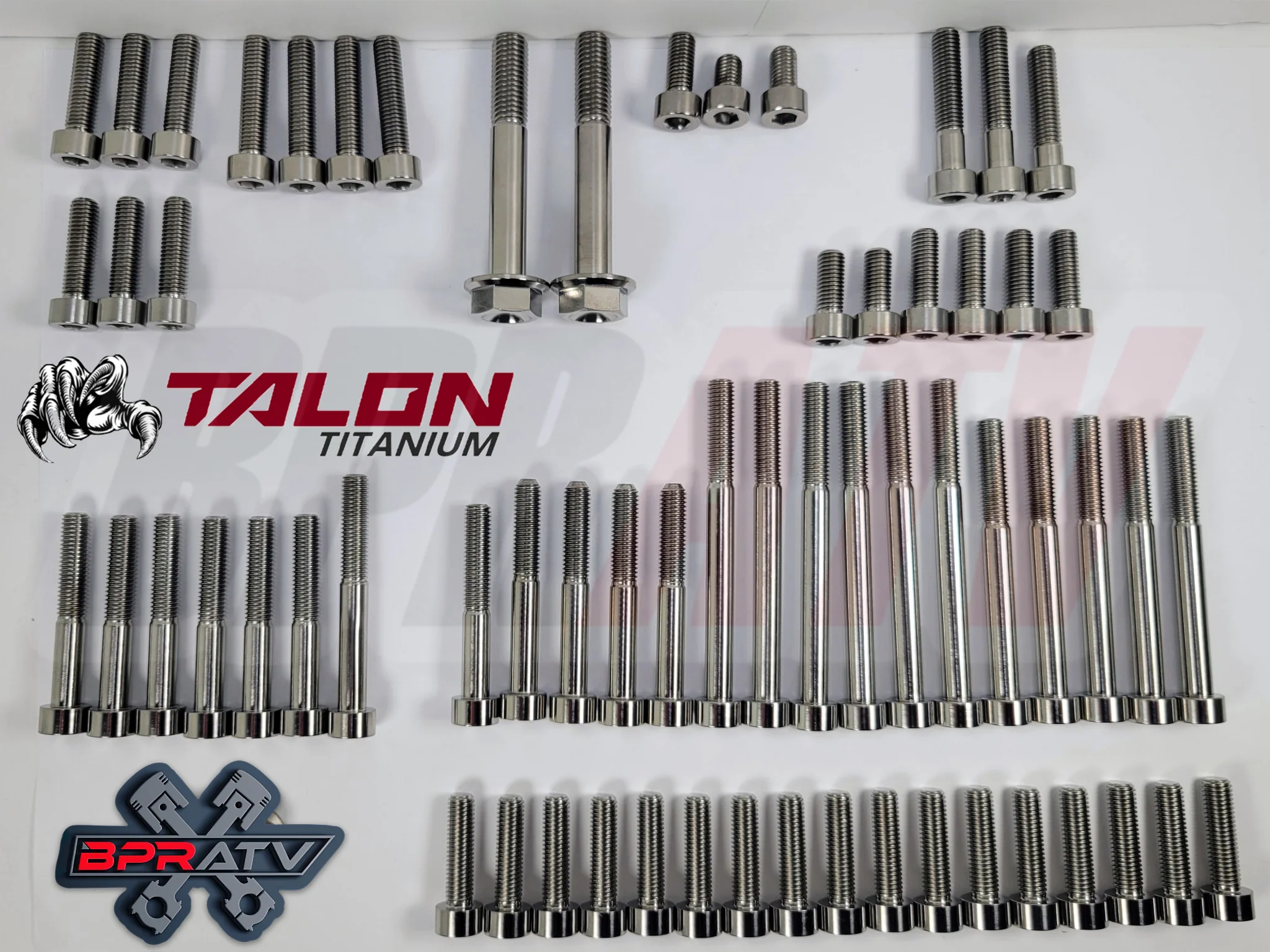09-16 CRF450R CRF 450R BPR Talon Titanium COMPLETE Motor Engine Bolts Bolt Kit - Image 4