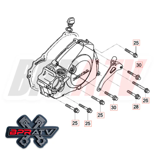 09-16 CRF450R CRF 450R BPR Talon Titanium COMPLETE Motor Engine Bolts Bolt Kit - Image 6
