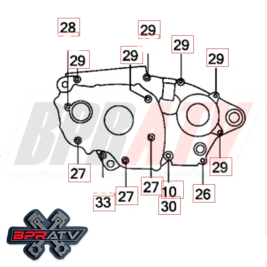 09-16 CRF450R CRF 450R BPR Talon Titanium COMPLETE Motor Engine Bolts Bolt Kit - Image 8
