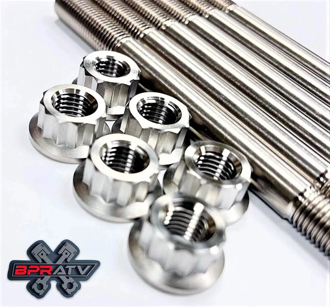 09-16 CRF450R CRF 450R TITANIUM Cylinder Head Studs Ti Case Stud Bolts Kit Set - Image 7