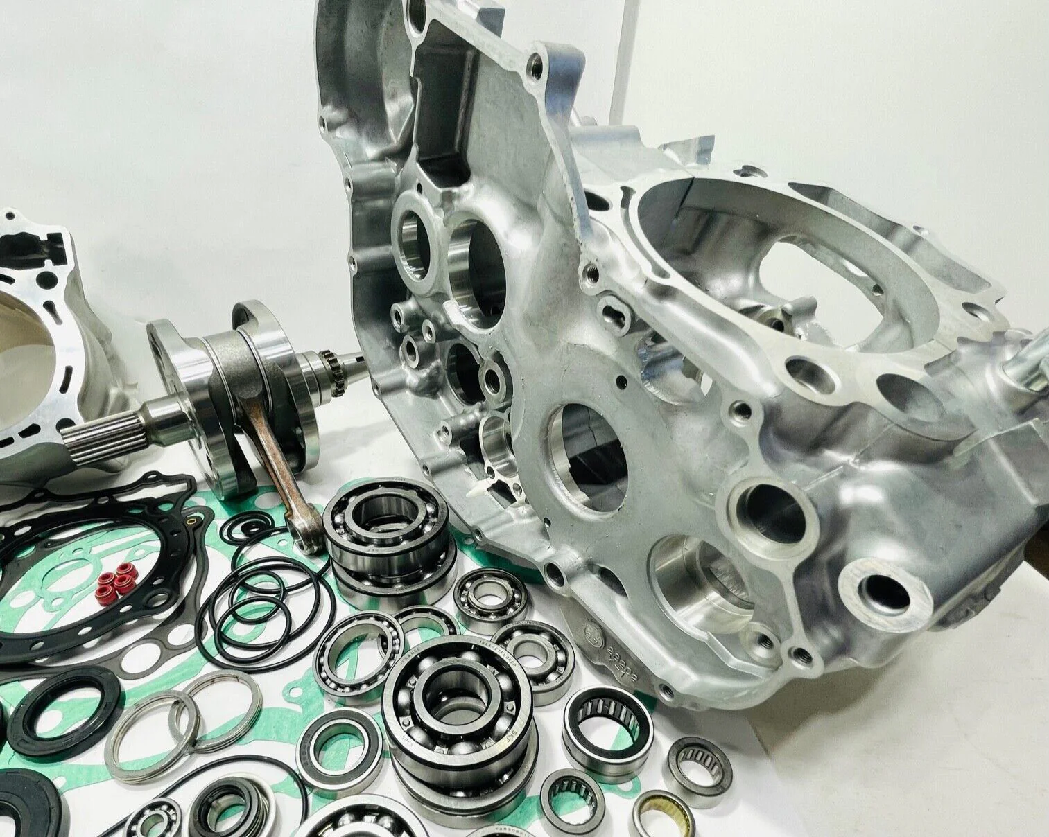 10-15 KX450F KX 450F Crankcases Rebuild Kit Complete Motor Engine Rebuild Cases - Image 5