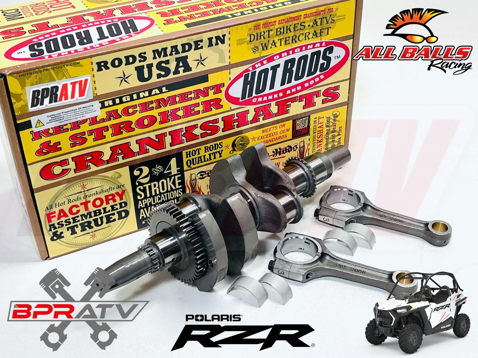 11 12 Polaris RZR XP900 Complete Engine Rebuild Kit Crank Cylinder Wiseco Piston - Image 2
