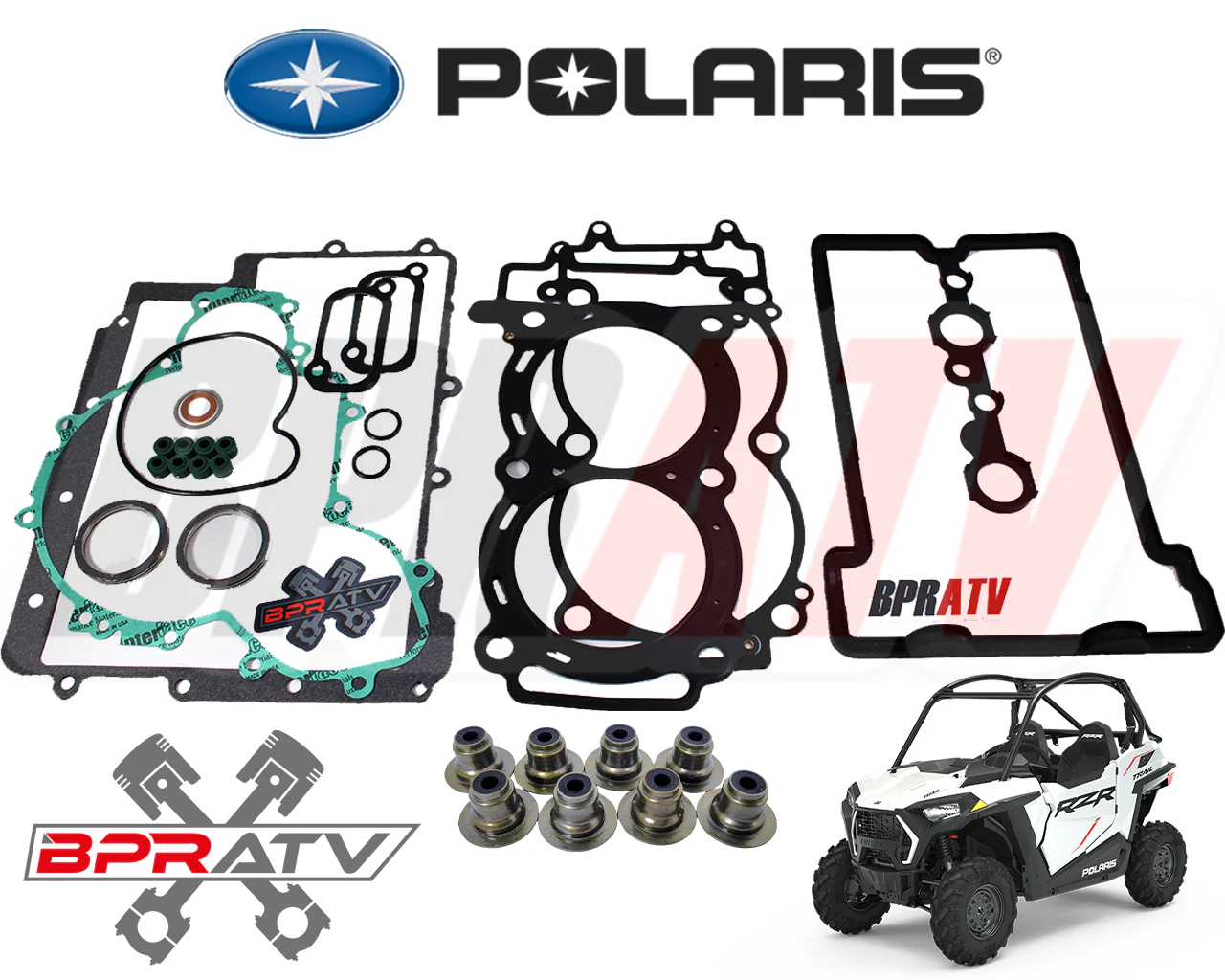 11 12 RZR XP 900 Engine Rebuild Kit Top & Bottom End Motor Engine Assembly Parts - Image 10