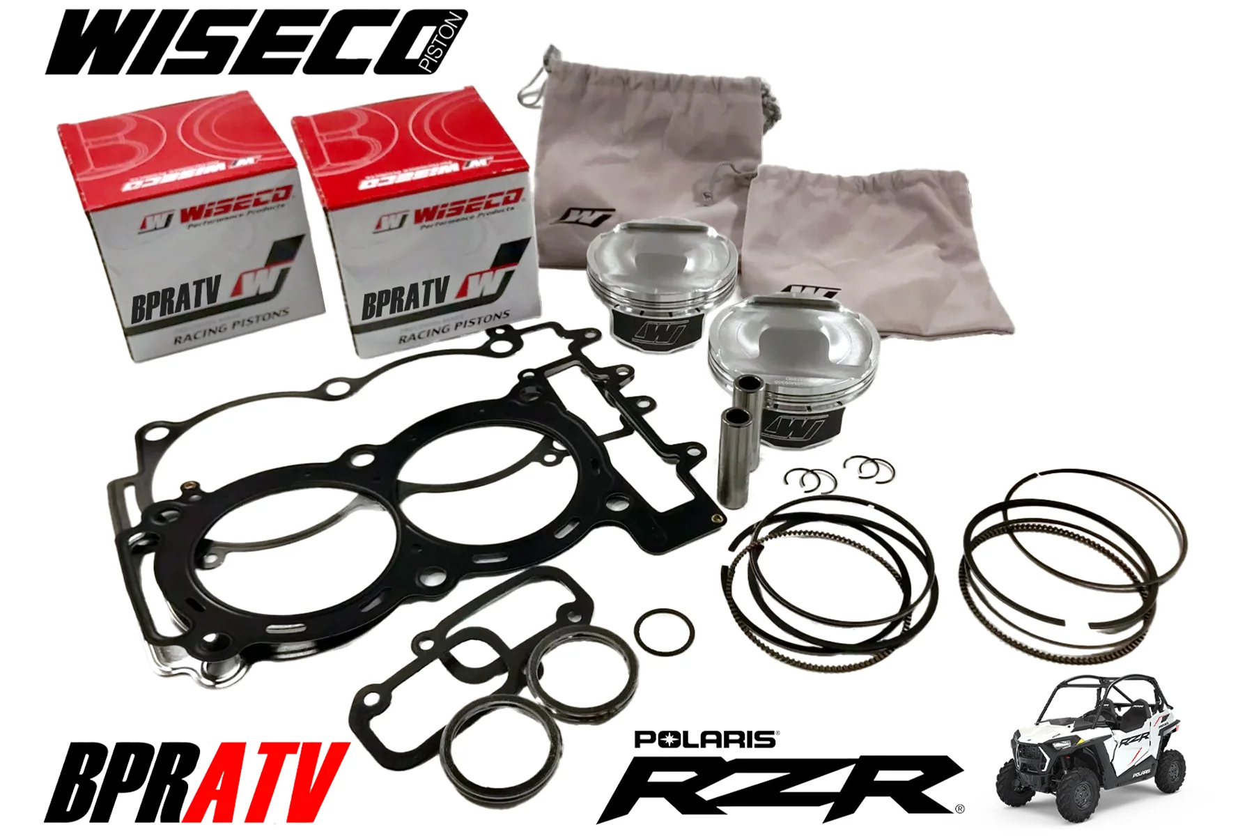 11 12 RZR XP 900 Engine Rebuild Kit Top & Bottom End Motor Engine Assembly Parts - Image 4