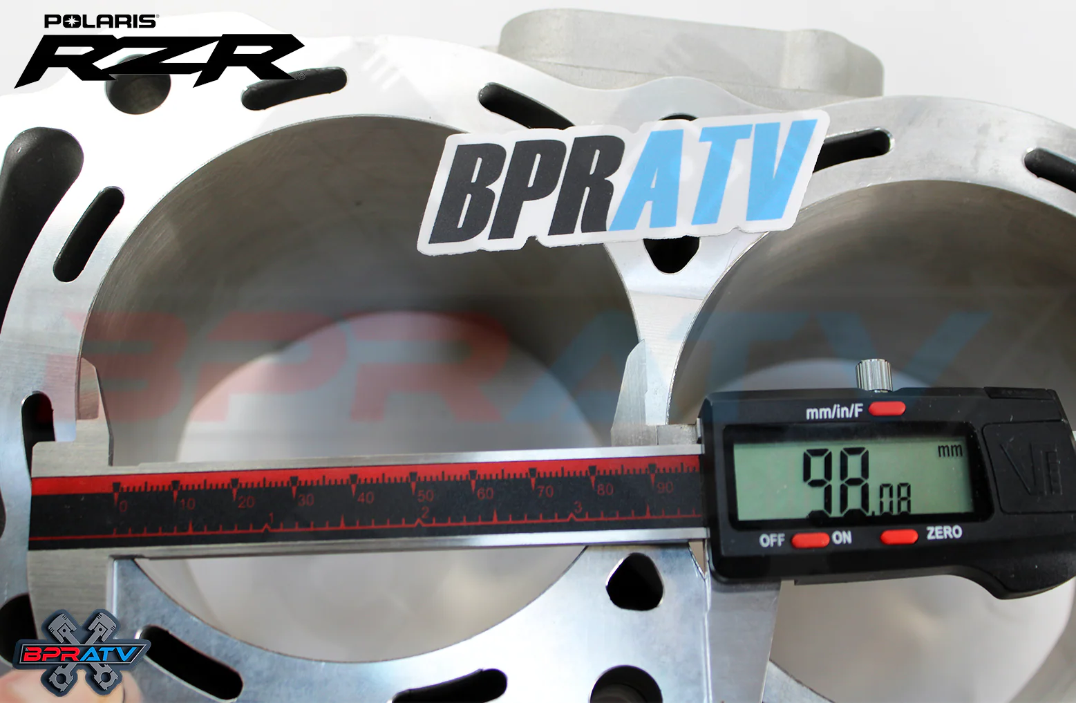 11-13 RZR XP-4 900 +3 98mm Big Bore Cylinder Wossner Pistons Top End Rebuild Kit - Image 13