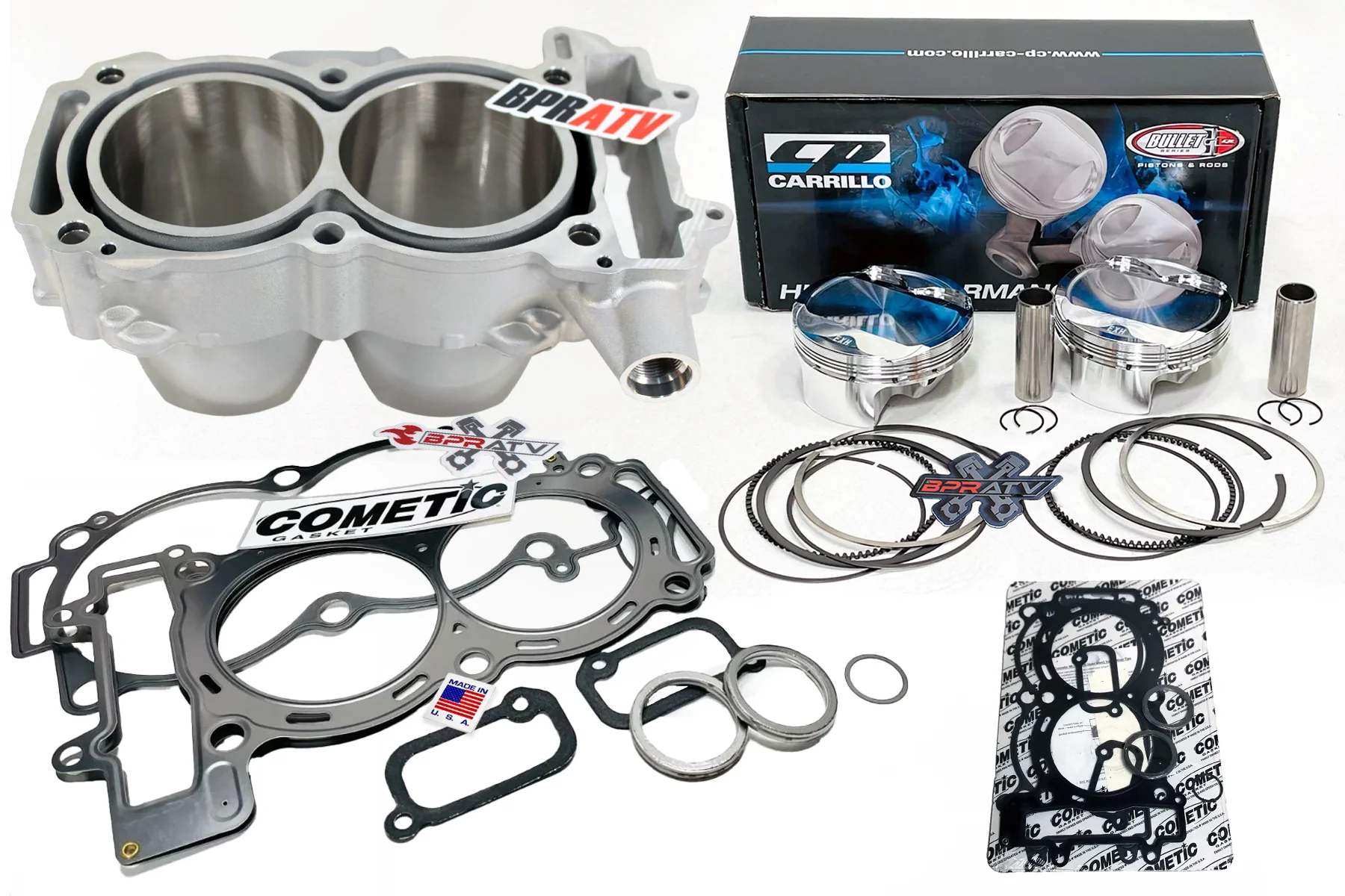 11-14 Polaris RZR XP 900 XP900 93mm Cylinder CP 11.5:1 Pistons & Cometic Gaskets