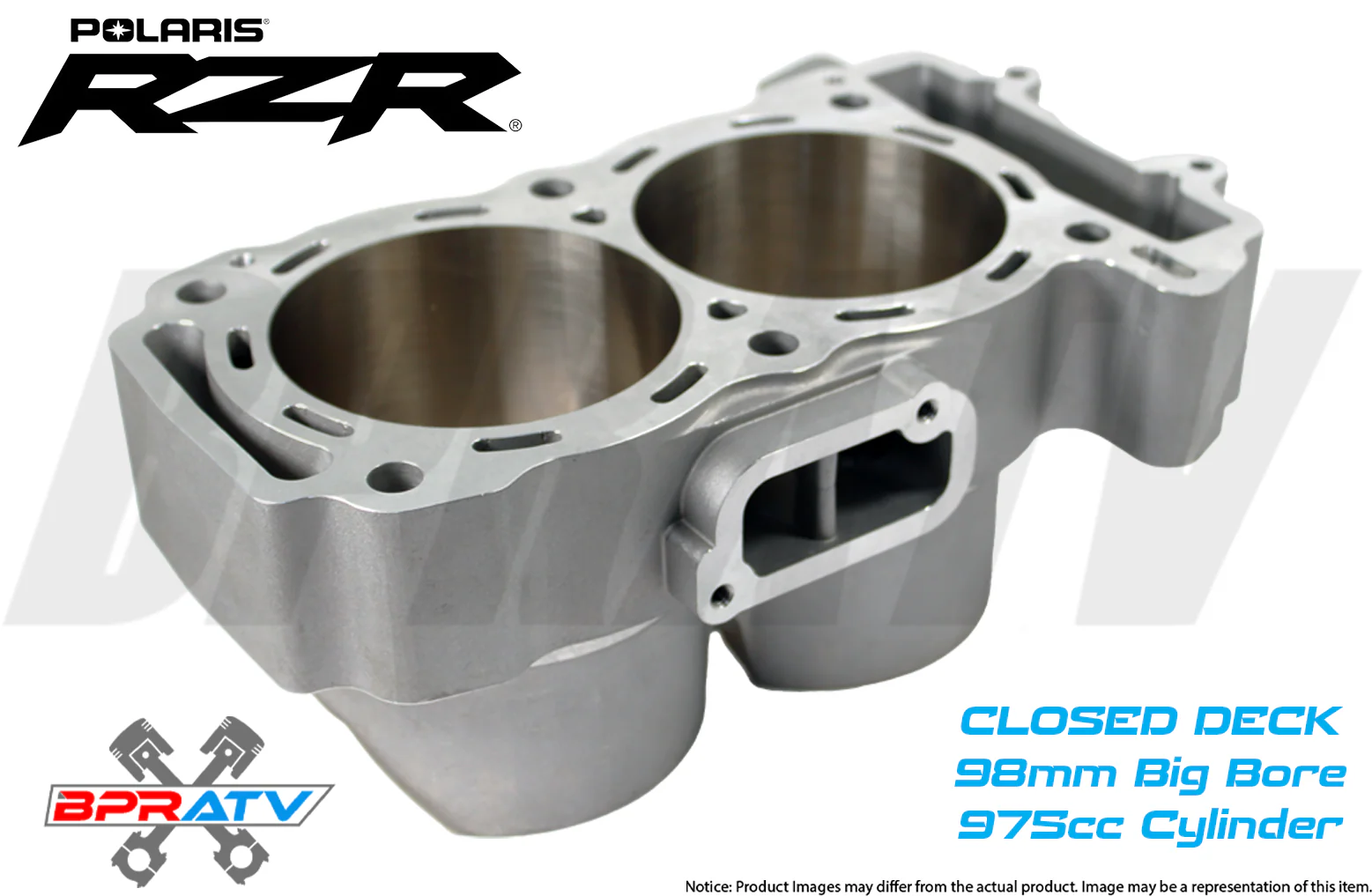 11-14 RZR XP900 98mm 975cc BIG BORE Cylinder Wossner Pistons Cometic Top End Kit - Image 2