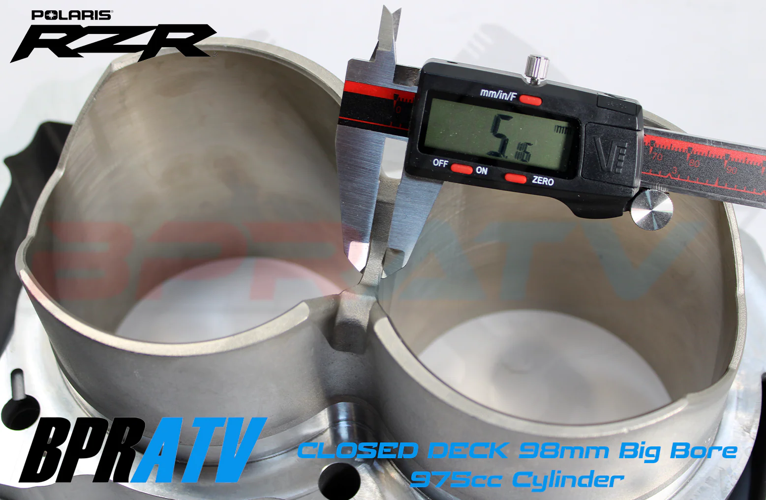 11-14 RZR XP900 98mm BIG BORE CLOSED DECK Cylinder CP Piston Cometic Top End Kit - Image 6