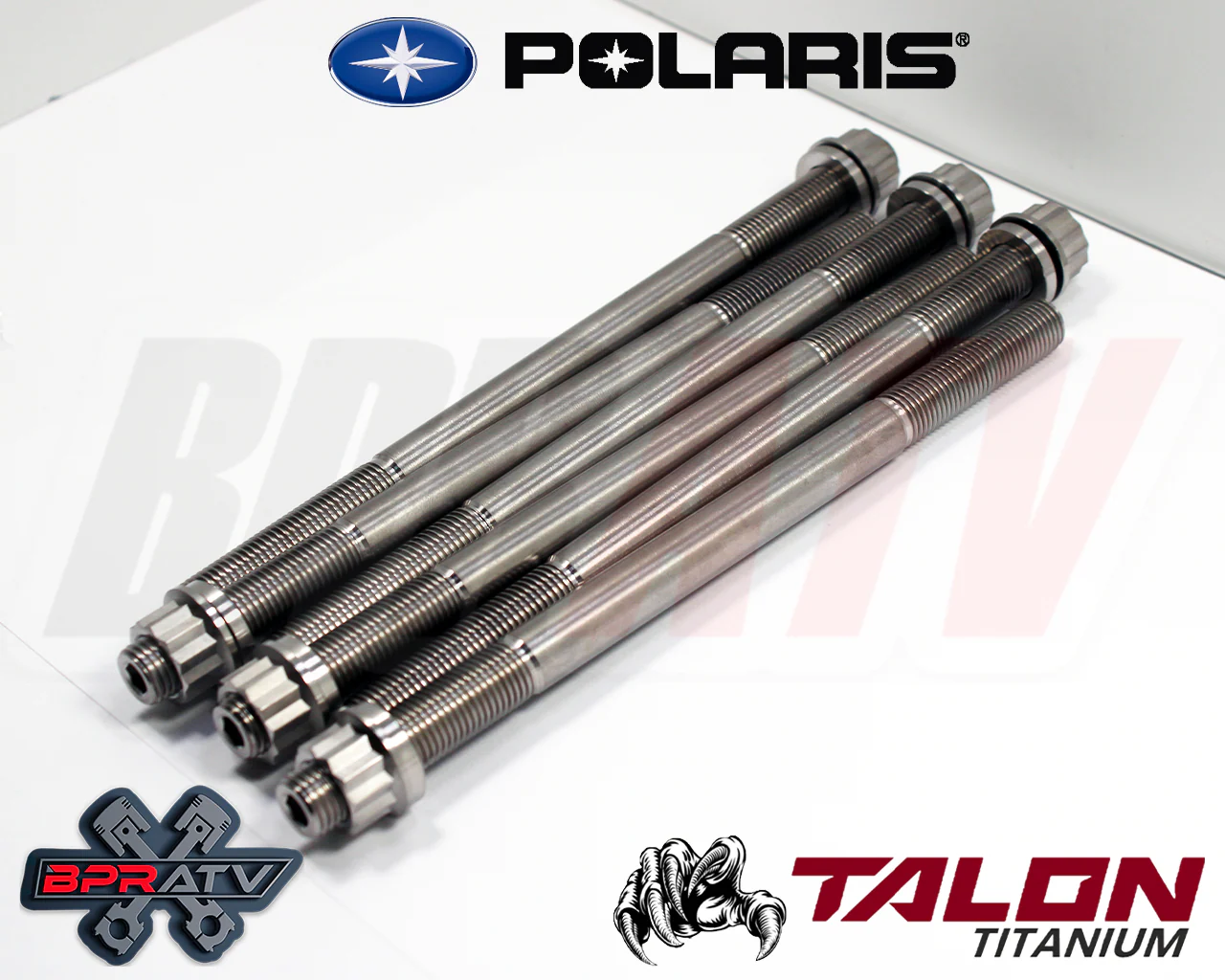 12-15 Polaris RZR 570 COMPLETE BPRATV Titanium Cylinder Head Bolts Kit Stud Kit - Image 5