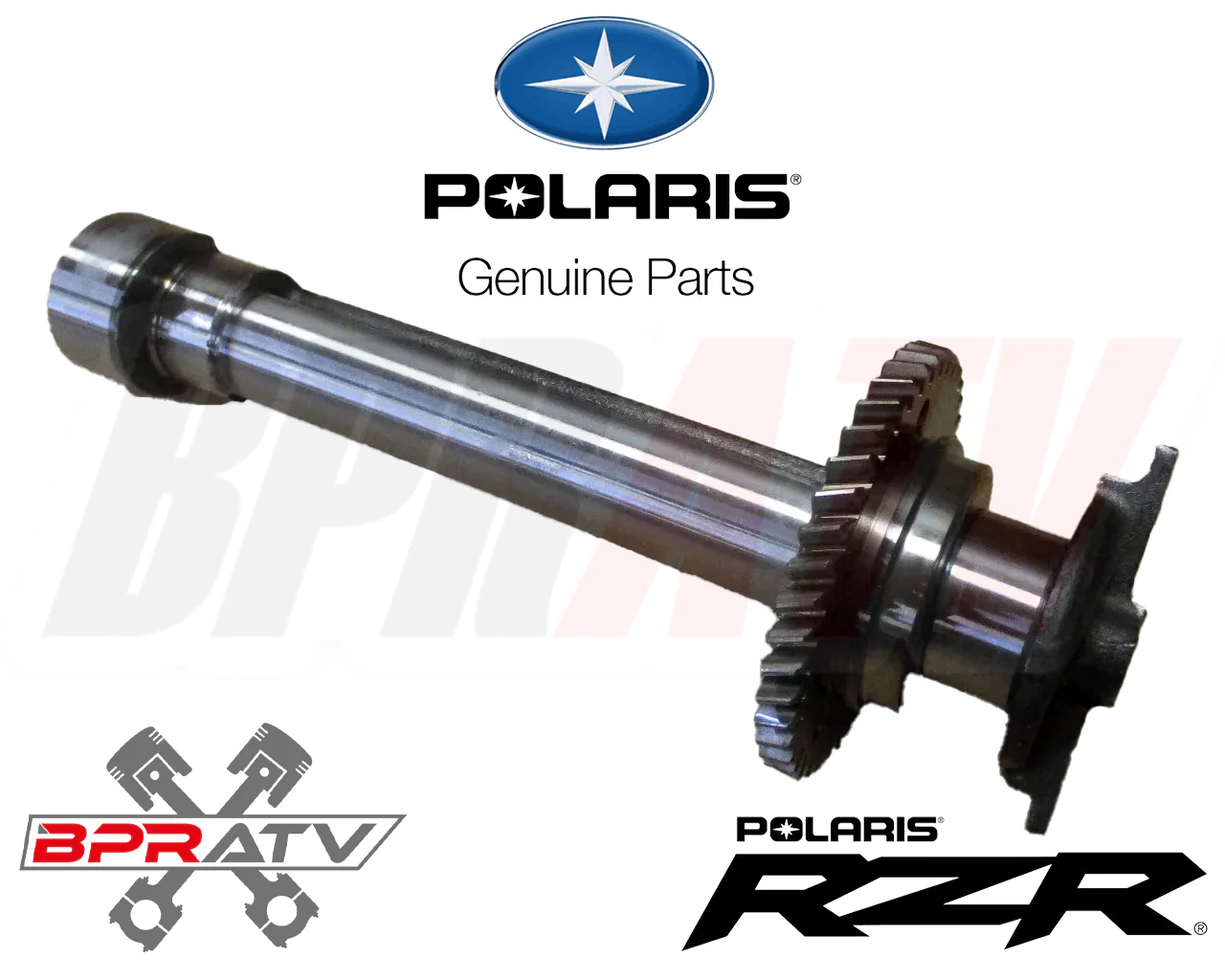 13+ Polaris RZR XP900 XP 900 Genuine OEM Crank Counter Balancer Shaft & Bearings - Image 3