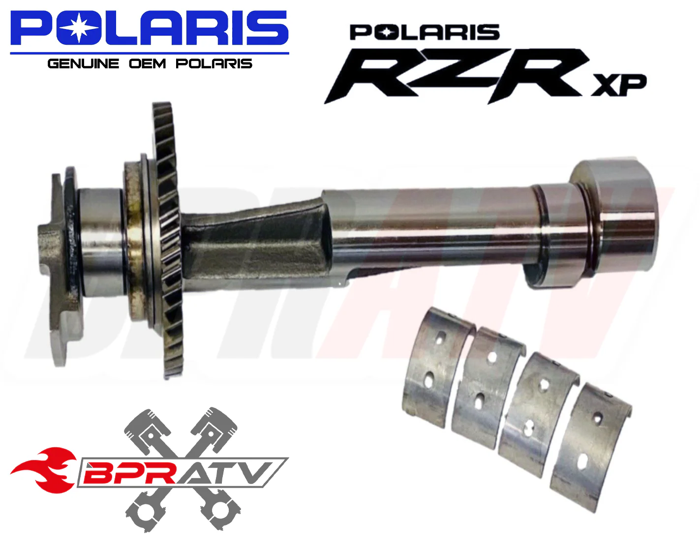 13+ Polaris RZR XP900 XP 900 Genuine OEM Crank Counter Balancer Shaft & Bearings - Image 6