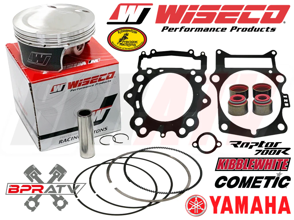 14 15 Yamaha Grizzly 700 102mm Stock Bore Wiseco 10:1 Piston Cometic Gasket Kit - Image 3