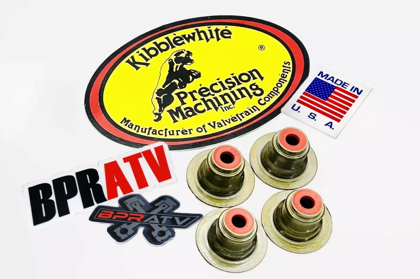 14-17 Polaris RZR XP1000 Kibblewhite Head Intake Exhaust Valve Guides RED Seals - Image 14
