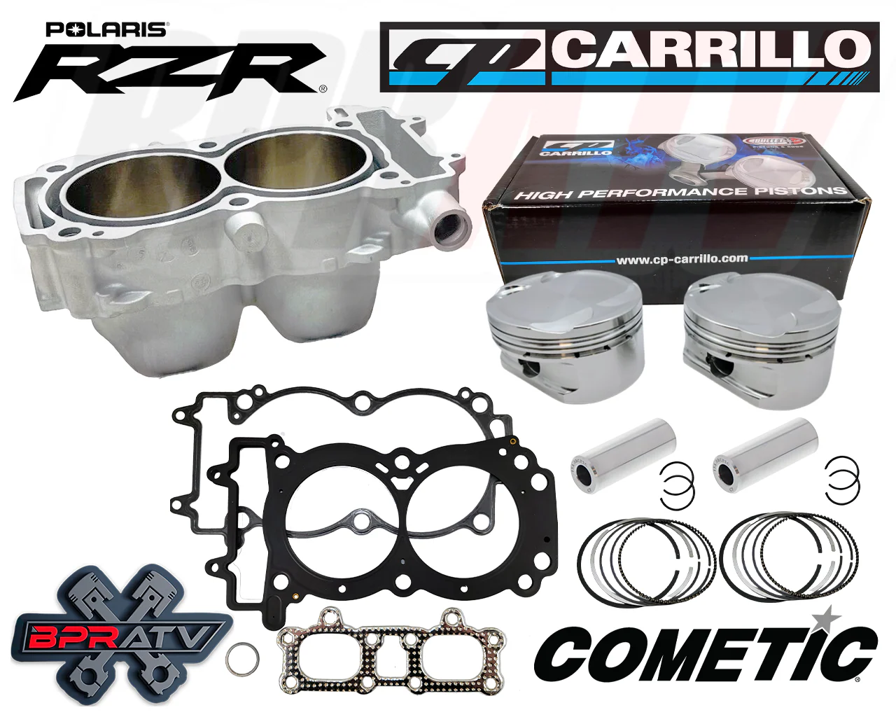 14-17 RZR XP 1000 XP-4 Top End Rebuild Kit Complete Stock Bore Assembly Stud Kit - Image 3