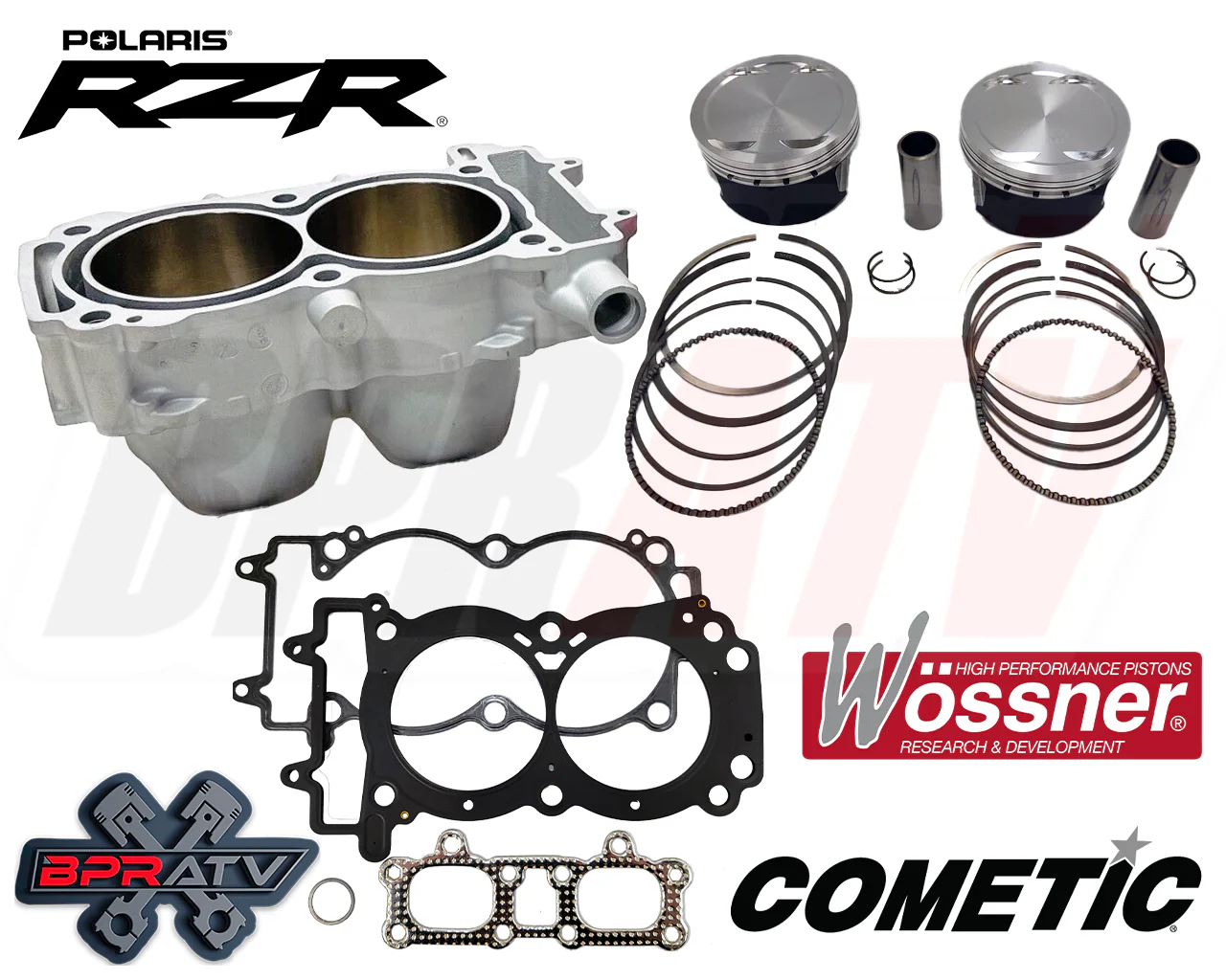 14-17 RZR XP 1000 XP-4 Top End Rebuild Kit Complete Stock Bore Assembly Stud Kit - Image 4