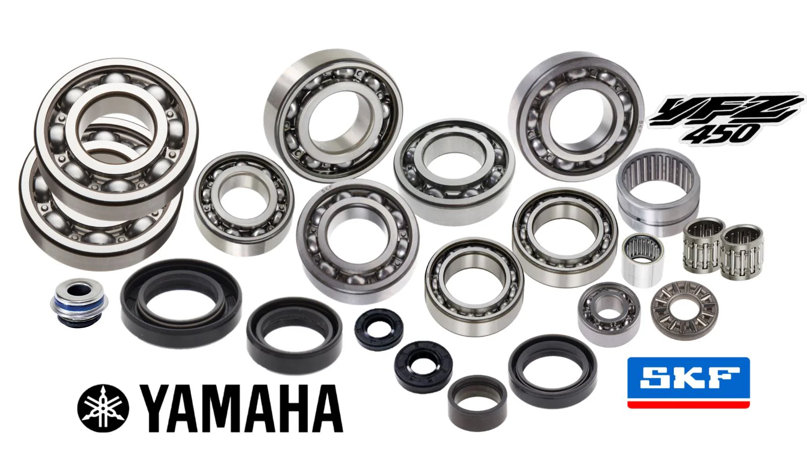 14-18 YZ250F Main Bearings Crank Case Trans Motor Engine Bottom End Bearing Kit