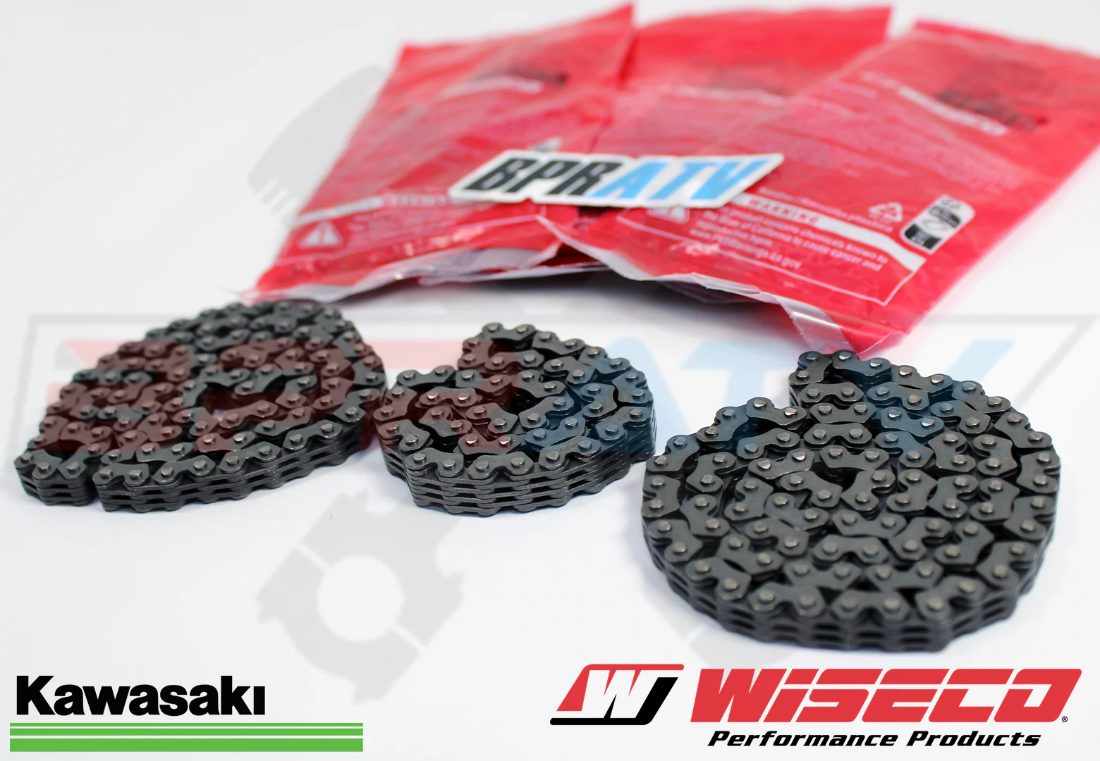 14-24 Kawasaki KRF800 KRF 800 Teryx Teryx4 WISECO Cam Chains ALL 3 Timing Chains - Image 8