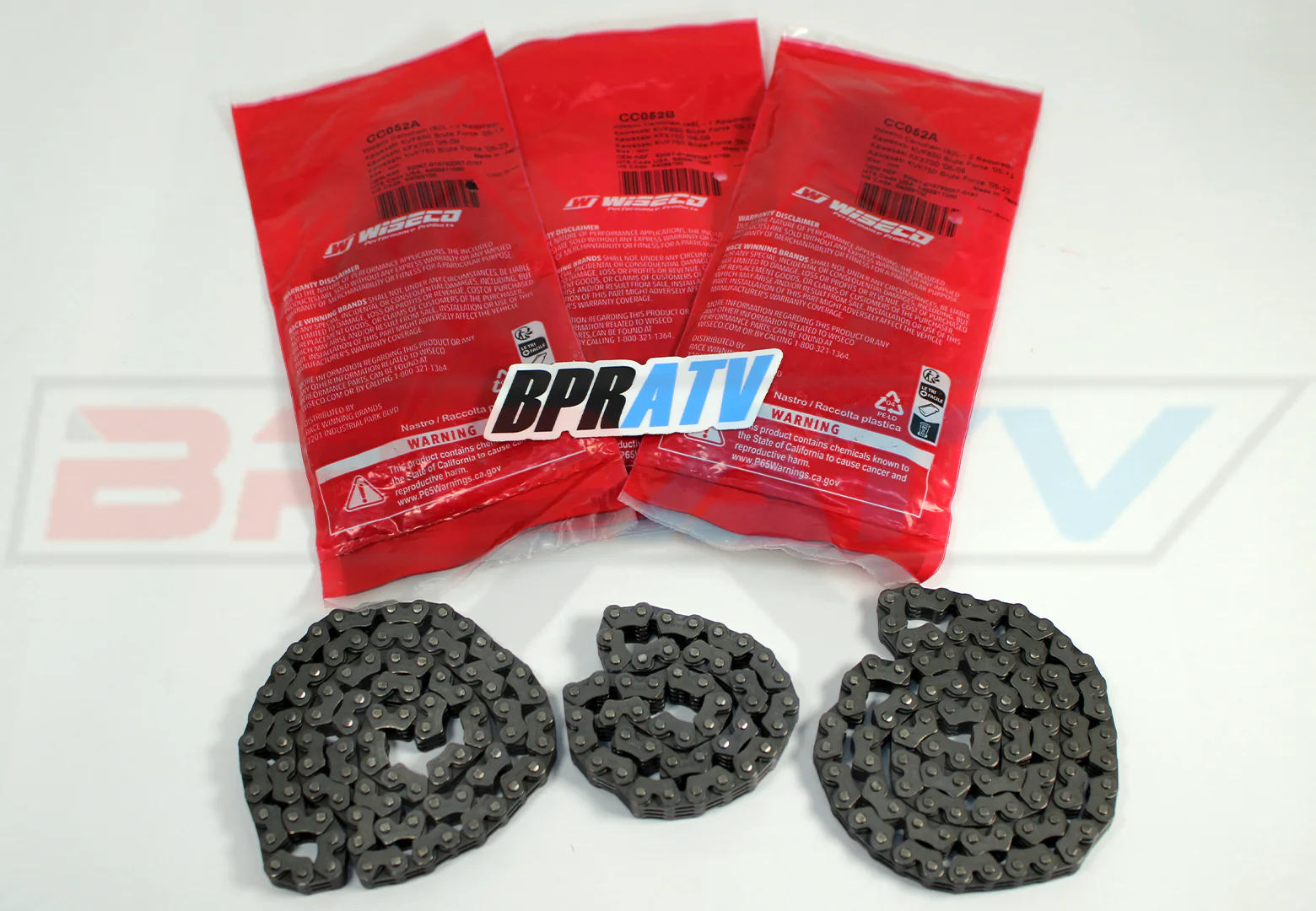 14-24 Kawasaki KRT800 KRT 800 Teryx4 WISECO Cam Chain ALL 3 Three Timing Chains - Image 12