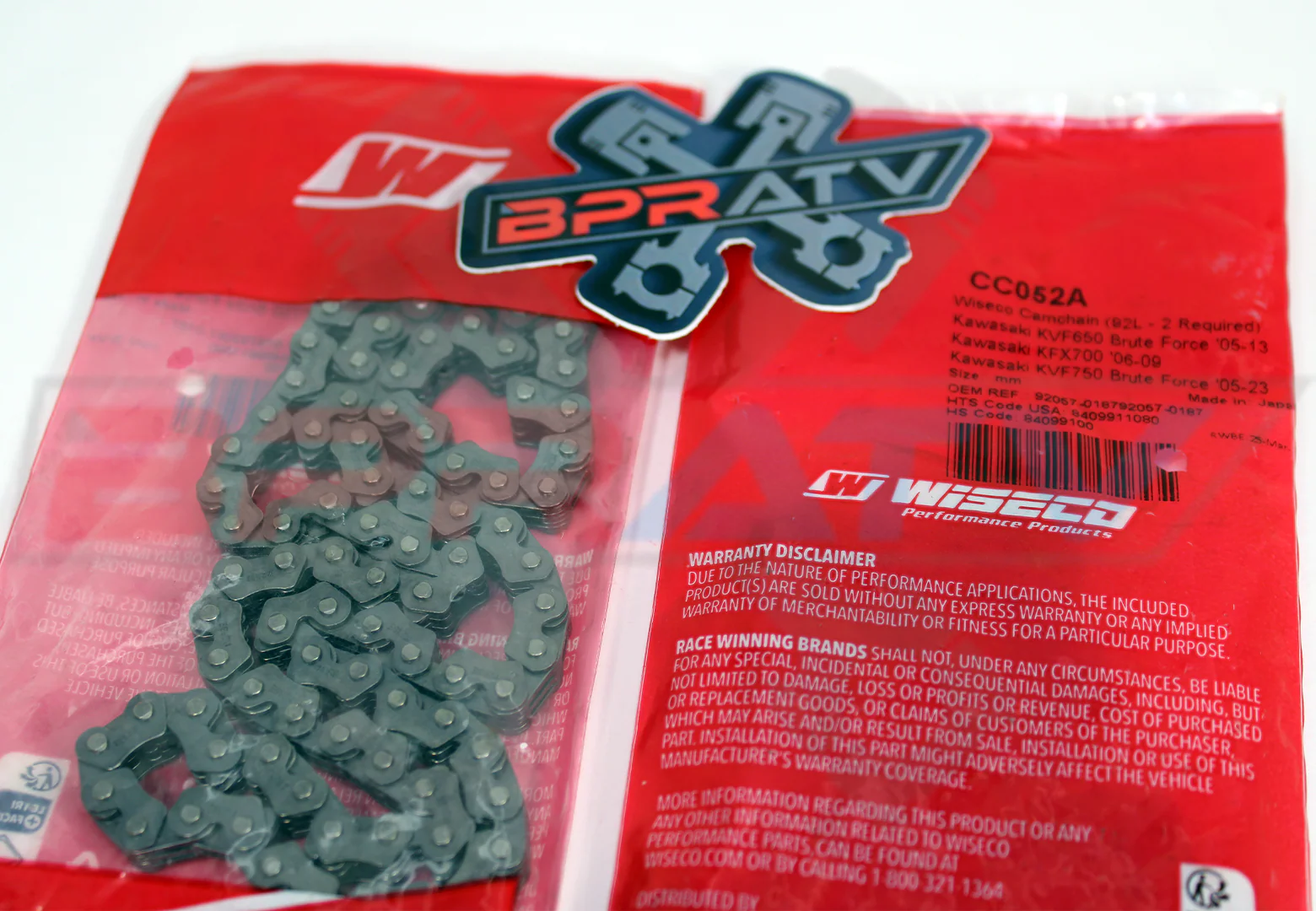 14-24 Kawasaki KRT800 KRT 800 Teryx4 WISECO Cam Chain ALL 3 Three Timing Chains - Image 14