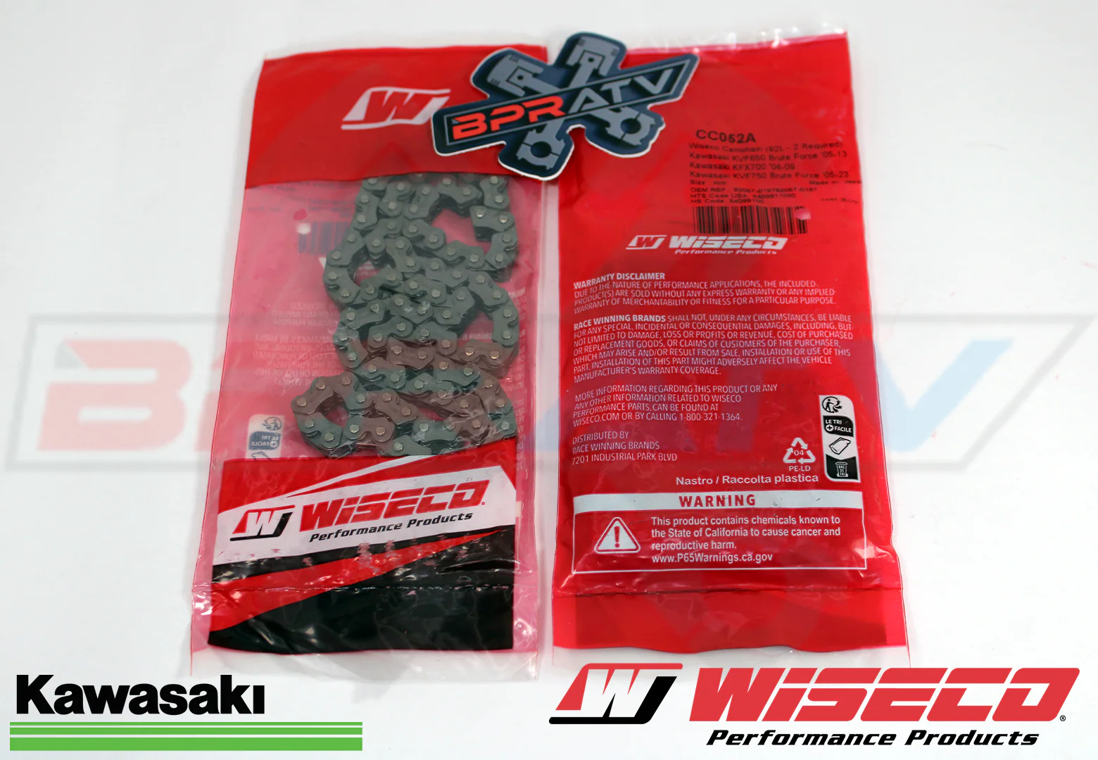 14-24 Kawasaki KRT800 KRT 800 Teryx4 WISECO Cam Chain ALL 3 Three Timing Chains - Image 15