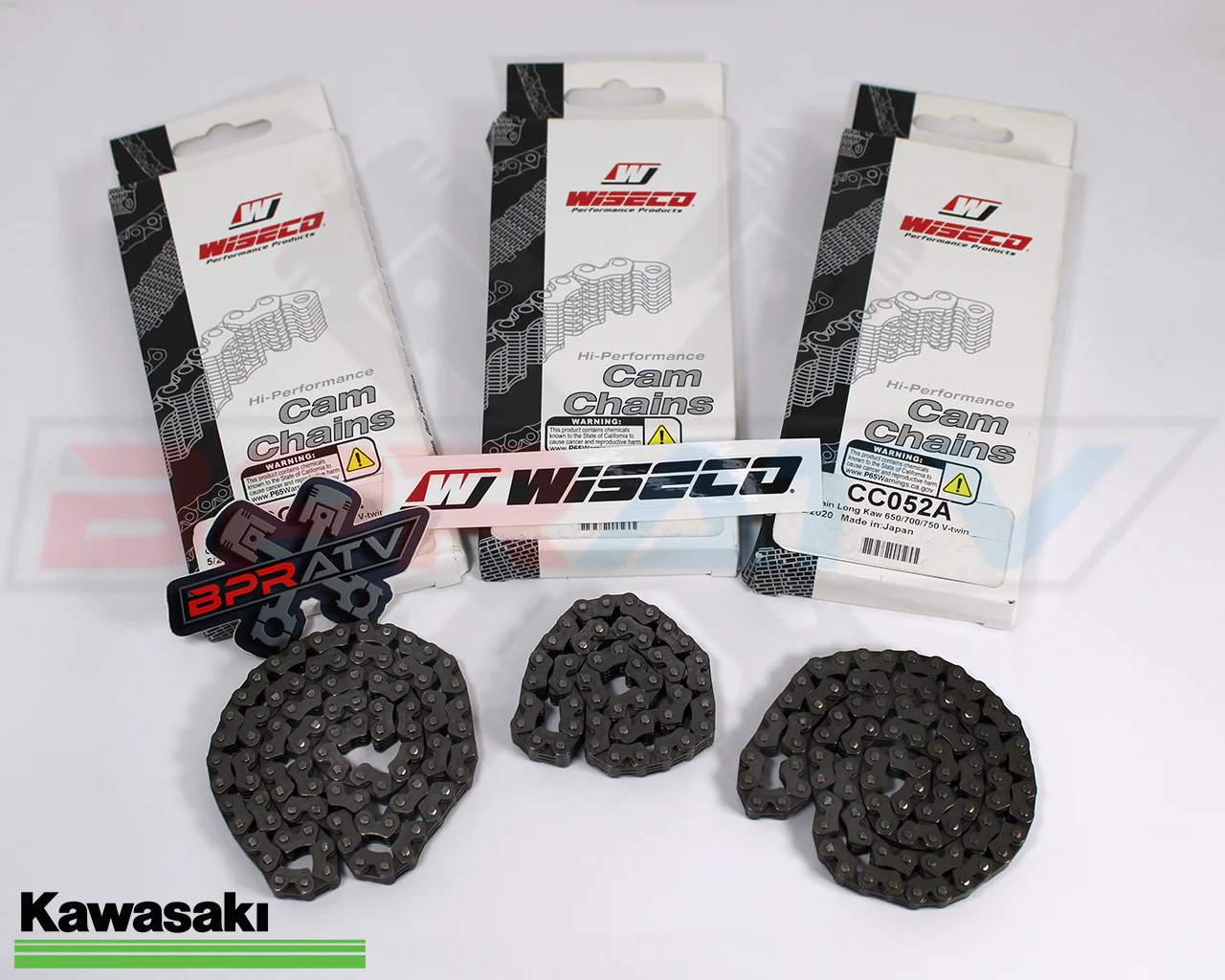 14-24 Kawasaki KRT800 KRT 800 Teryx4 WISECO Cam Chain ALL 3 Three Timing Chains - Image 6