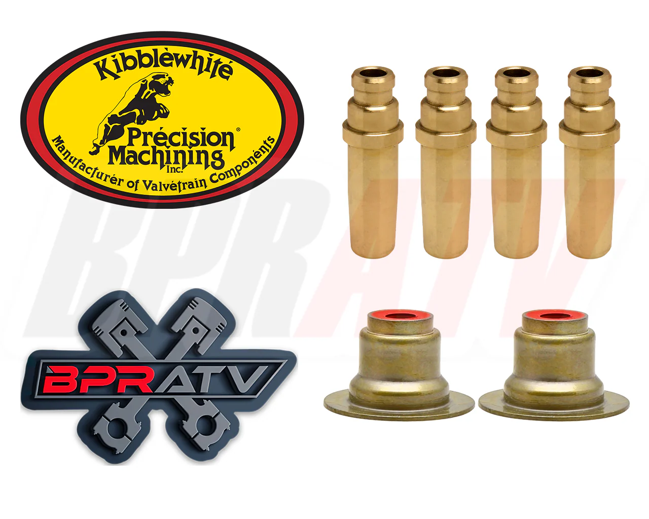 15-24 Polaris RZR XP 1000 XP 4 Kibblewhite INTAKE Valve Guides Fix & RED Seals - Image 3